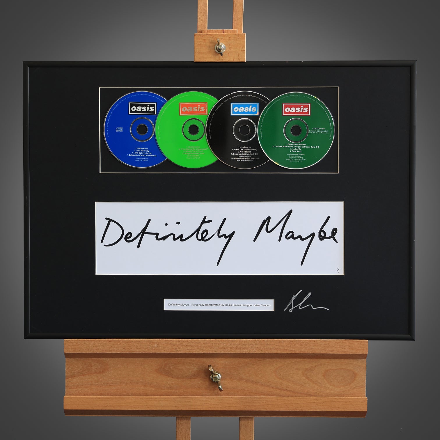 Oasis - Definitely Maybe - Handwritten & 4 CDs - New Item