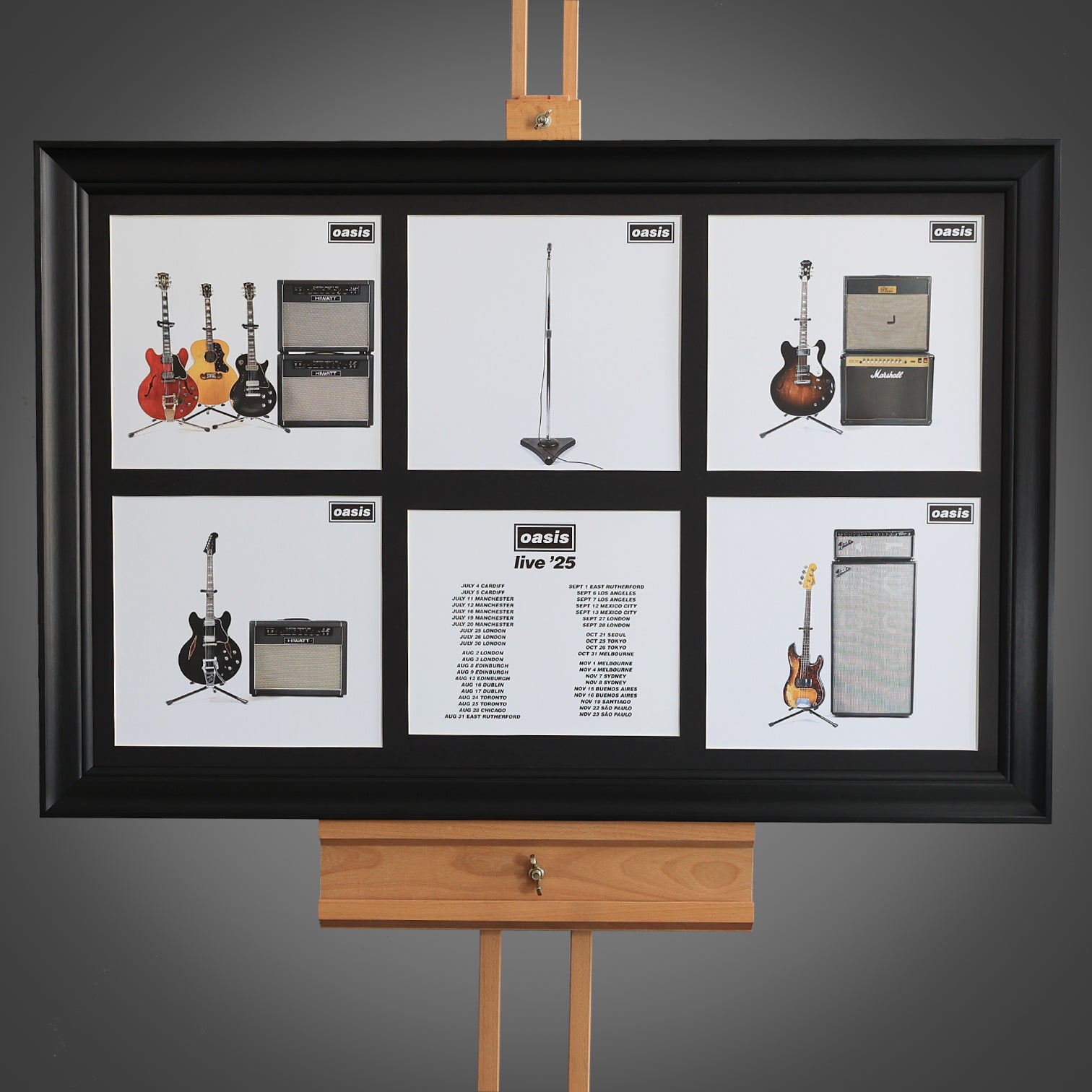 【oasis】　LIVE CD 10枚セット Oasis - Live Equipment - Large Framed Piece - New Item – Microdot