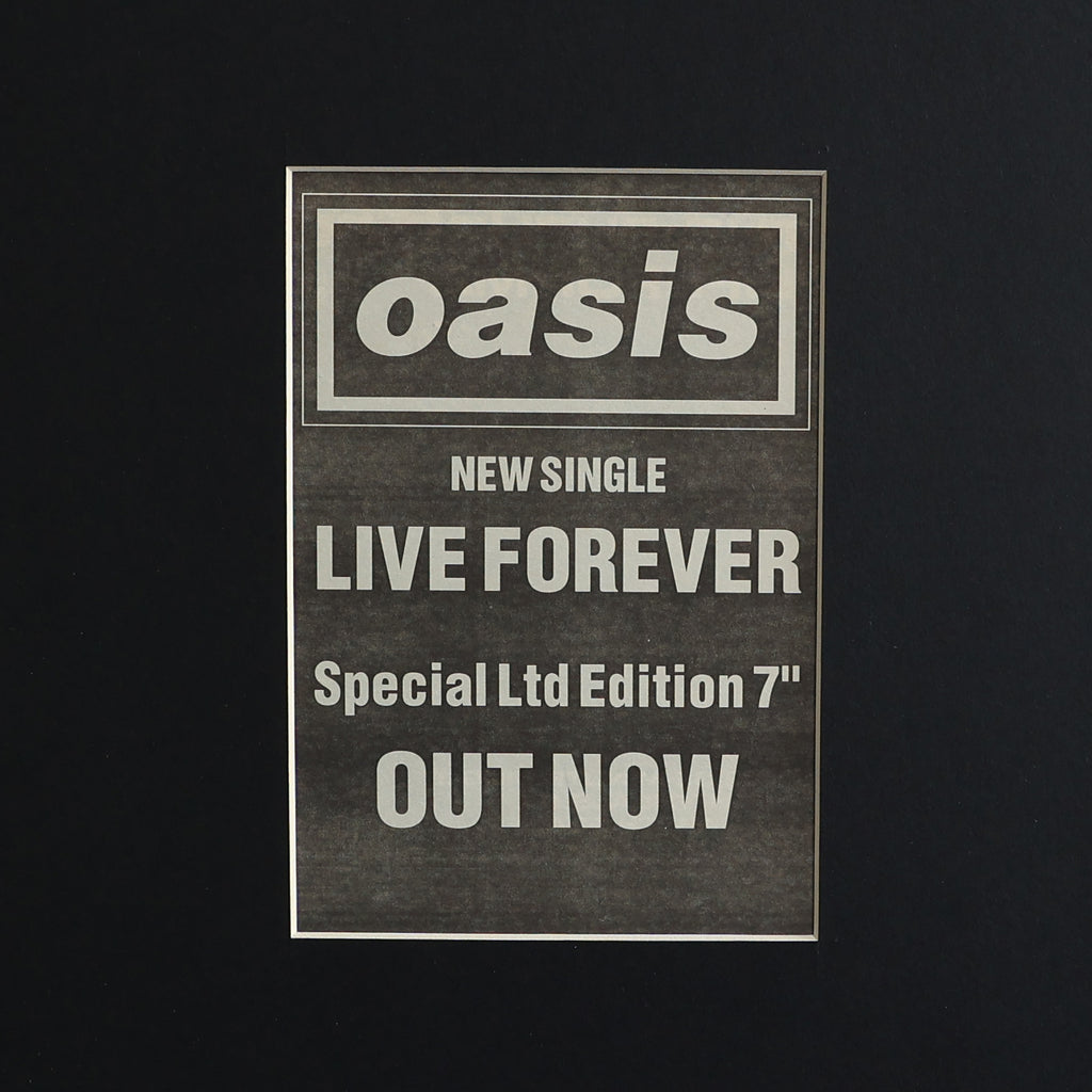 Oasis - Live Forever - Original 1994 press ad - New Item