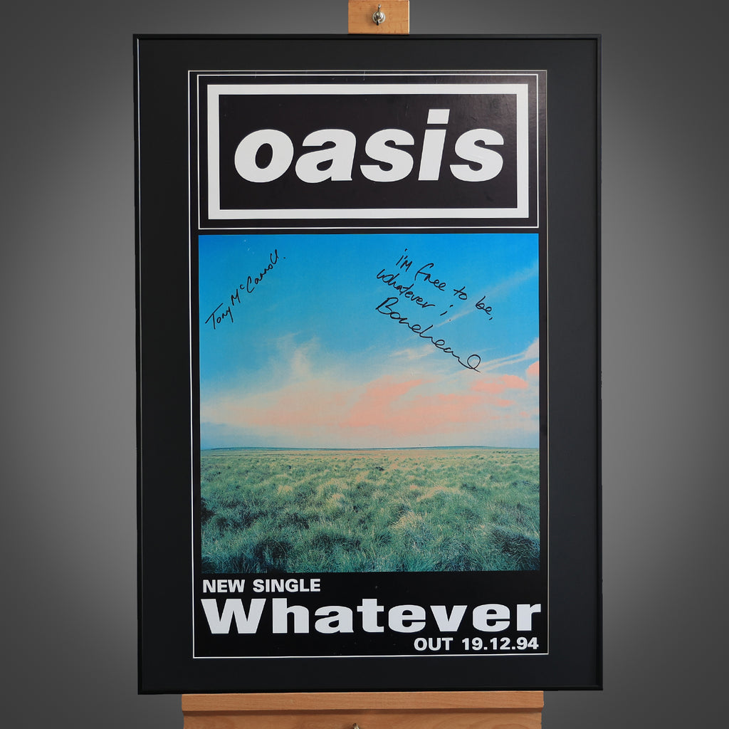 Oasis - Bonehead & Tony McCarroll Signed - 'Whatever' 1994