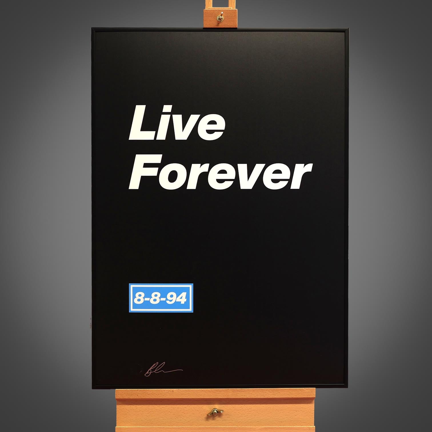 希少なヴィンテージ 1994 オアシス「Live Forever」ポスター