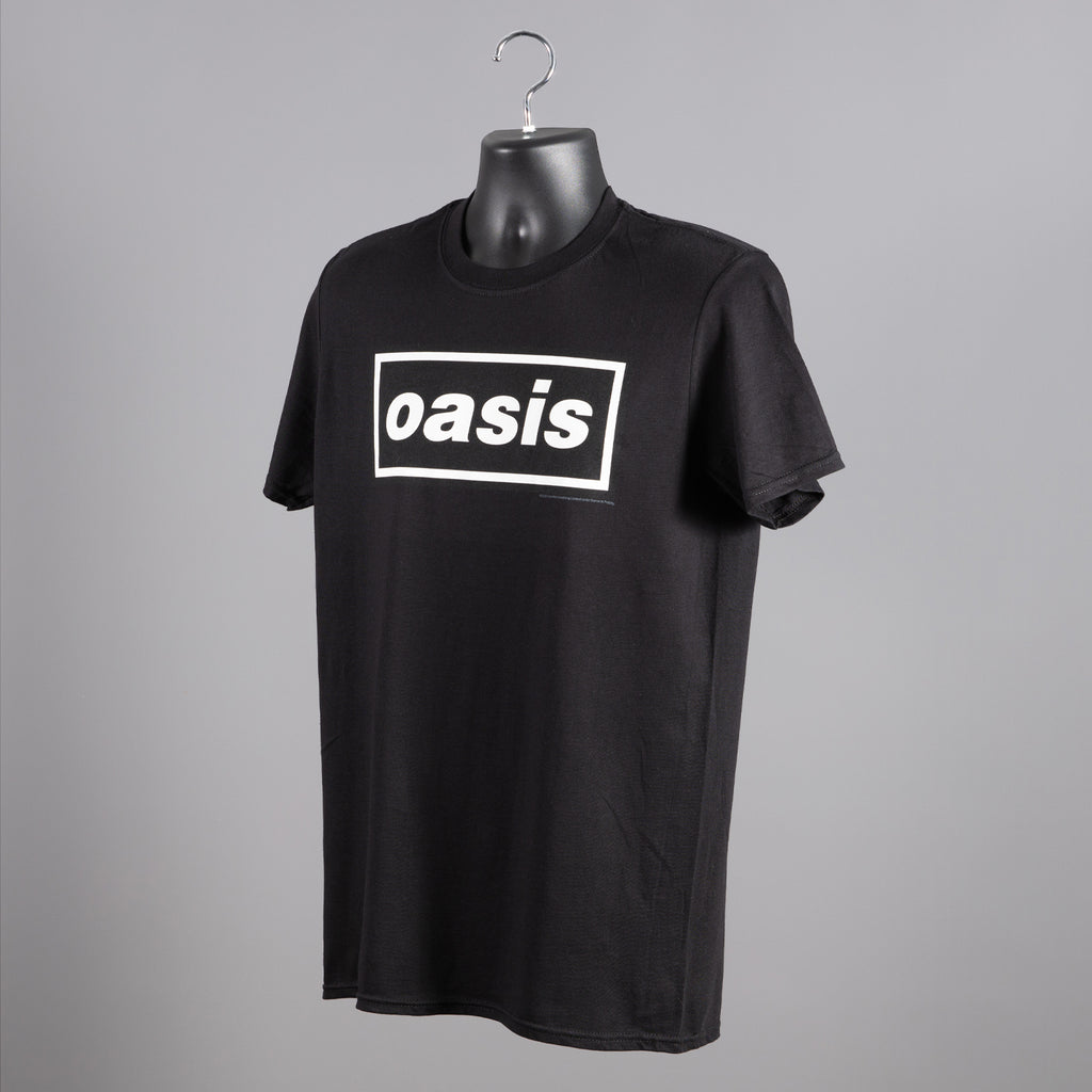 Oasis Classic Logo T Shirt - Black – Microdot Boutique