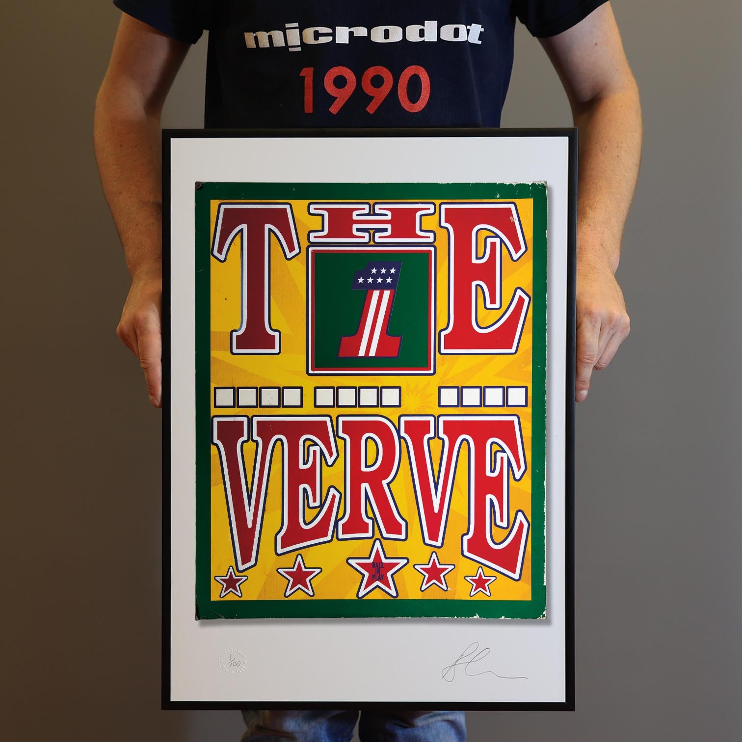 The Verve - No Come Down Pinball Print - New Item