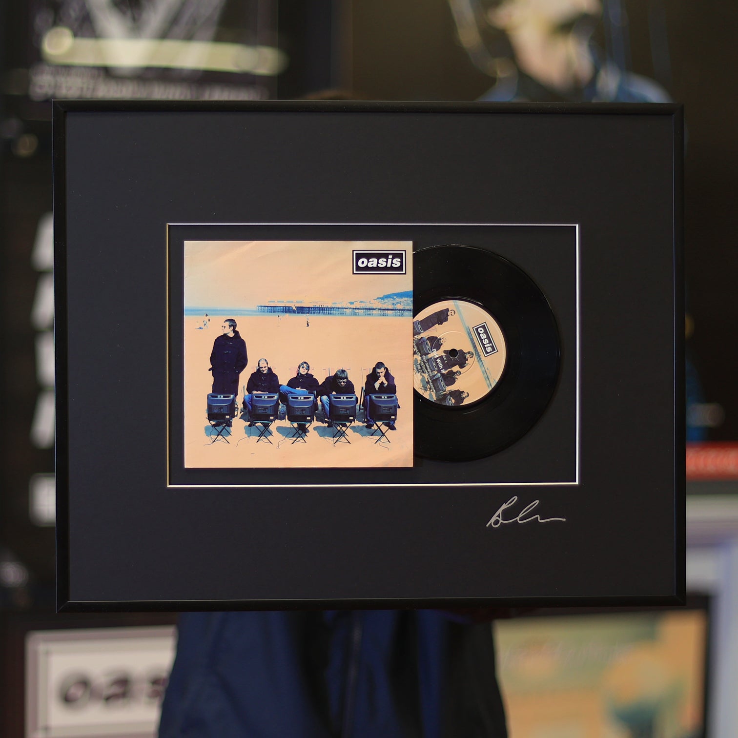 Oasis - Roll With It - Framed 7 inch Vinyl - New Item – Microdot