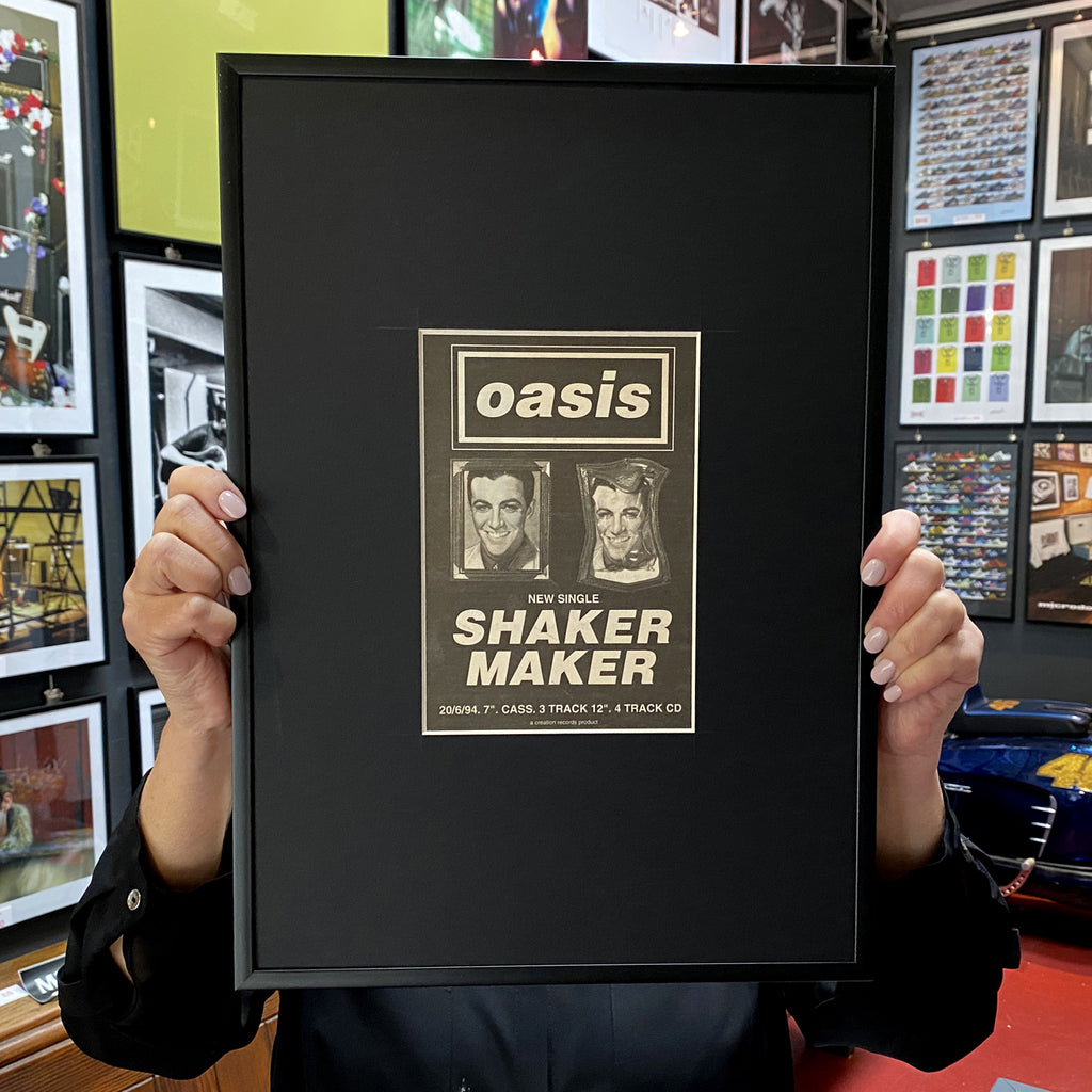Oasis - Shakermaker. Original 1994 Framed Press AD – Microdot Boutique
