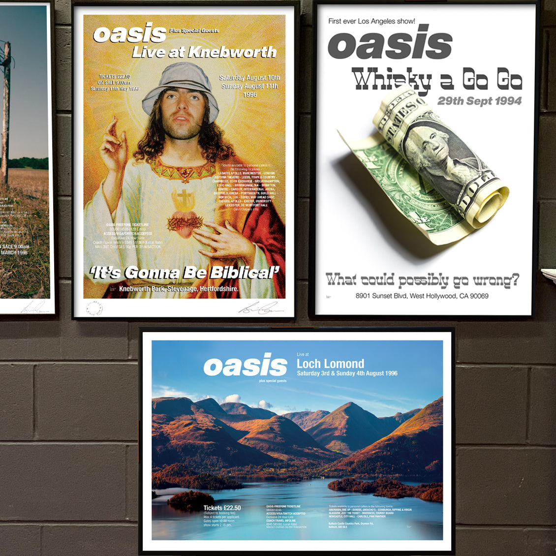 Oasis - Live At Loch Lomond - Gig Poster - New Item