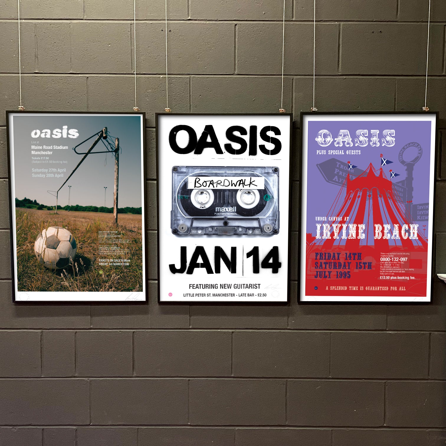 Oasis - Live At Irvine Beach - Gig Poster - New Item