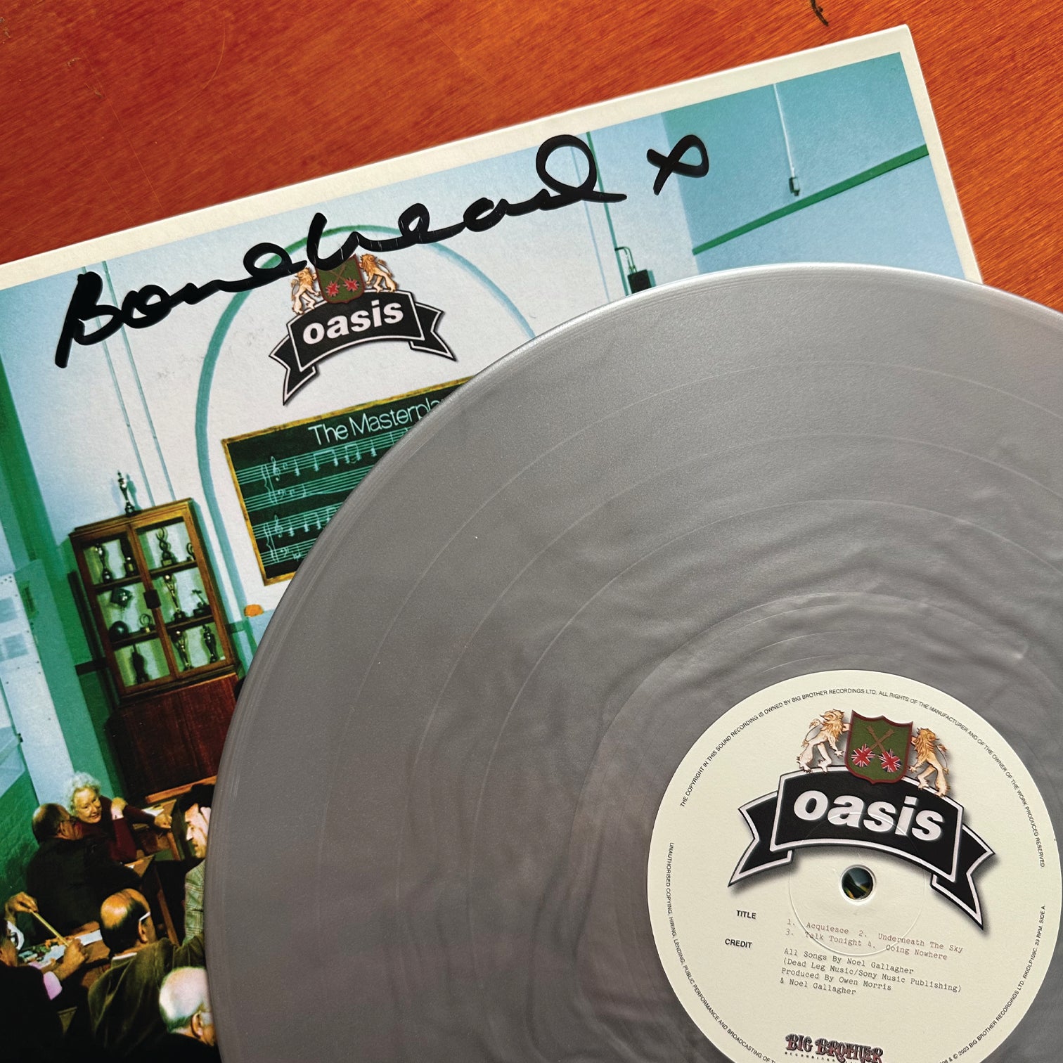 Bonehead Signed - Oasis - The Masterplan - Unplayed Vinyl - New Item