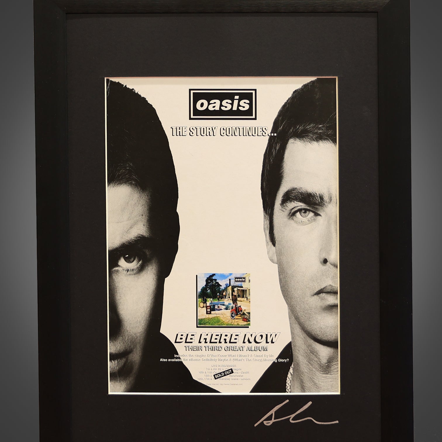 Oasis - Be Here Now - The Story Continues Press Ad - New Item