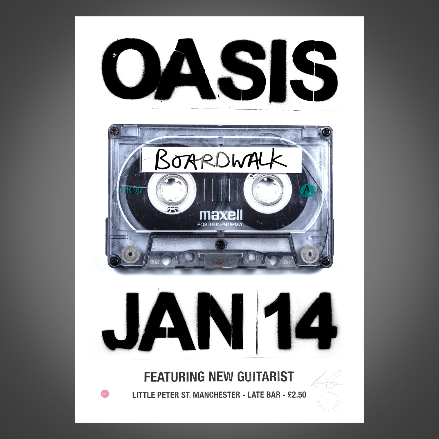 Oasis - Live At The Boardwalk - Gig Poster - New Item