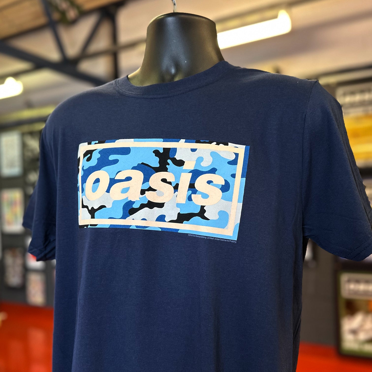 Oasis - Camo Logo T Shirt - New Item