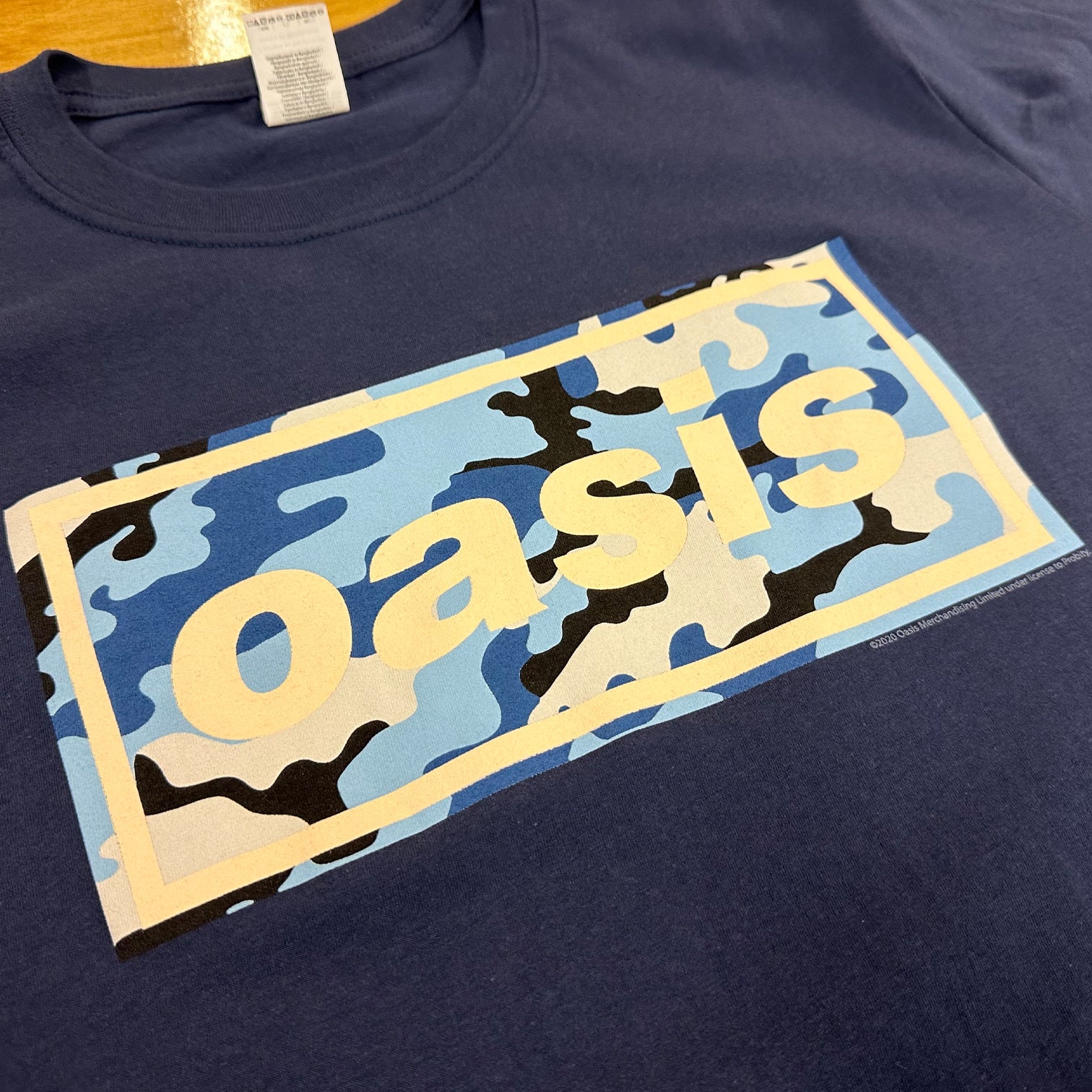 Oasis - Camo Logo T Shirt - New Item