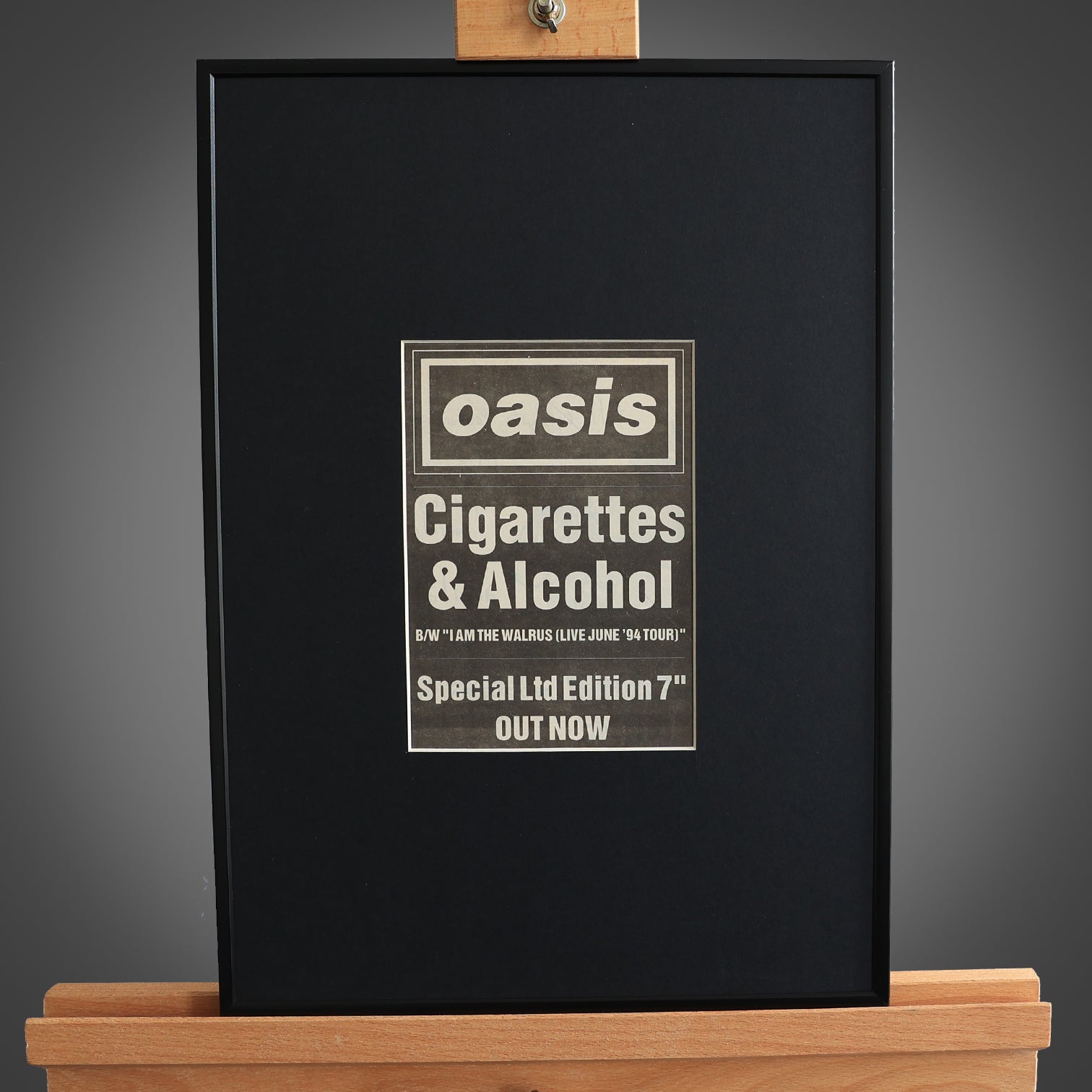 Oasis - Cigarettes & Alcohol - Original 1994 press ad - New Item