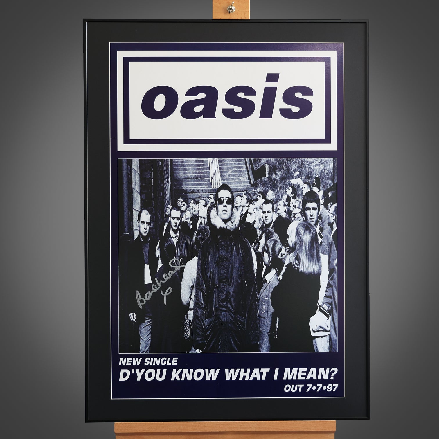 Oasis - Bonehead Signed - 'D'You Know What I Mean' 1997 Original