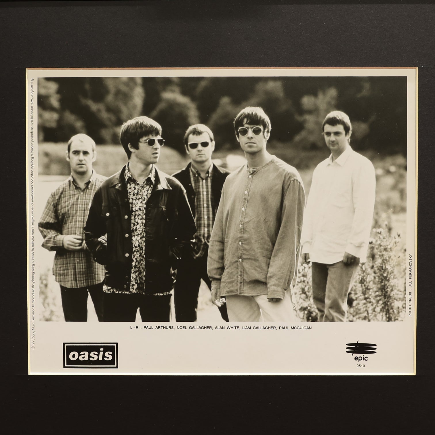 Oasis - Epic Records Promotional Photograph 2 - New Item