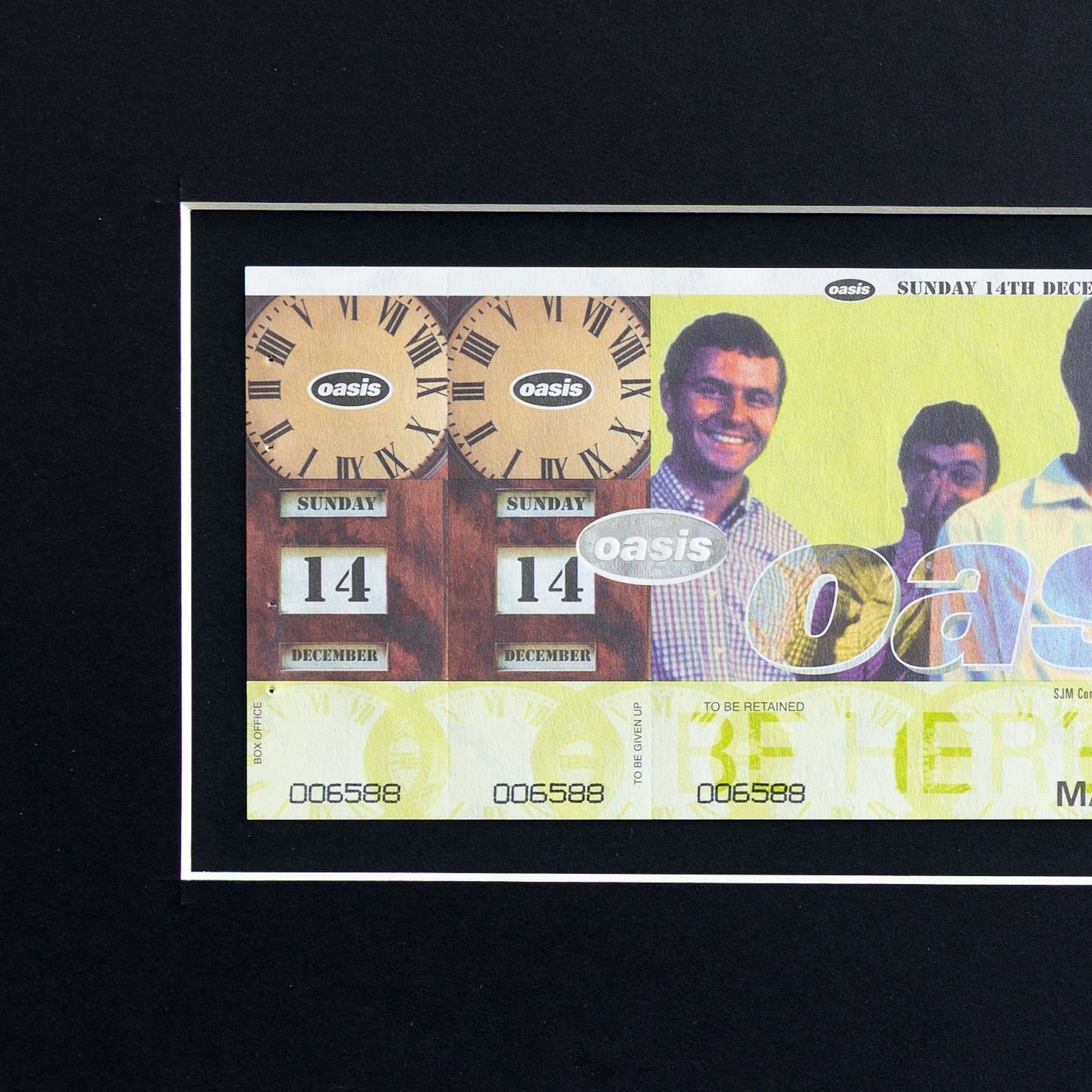 Oasis - RARE - DOUBLE STUB UNUSED GMEX 1997 Ticket - New item