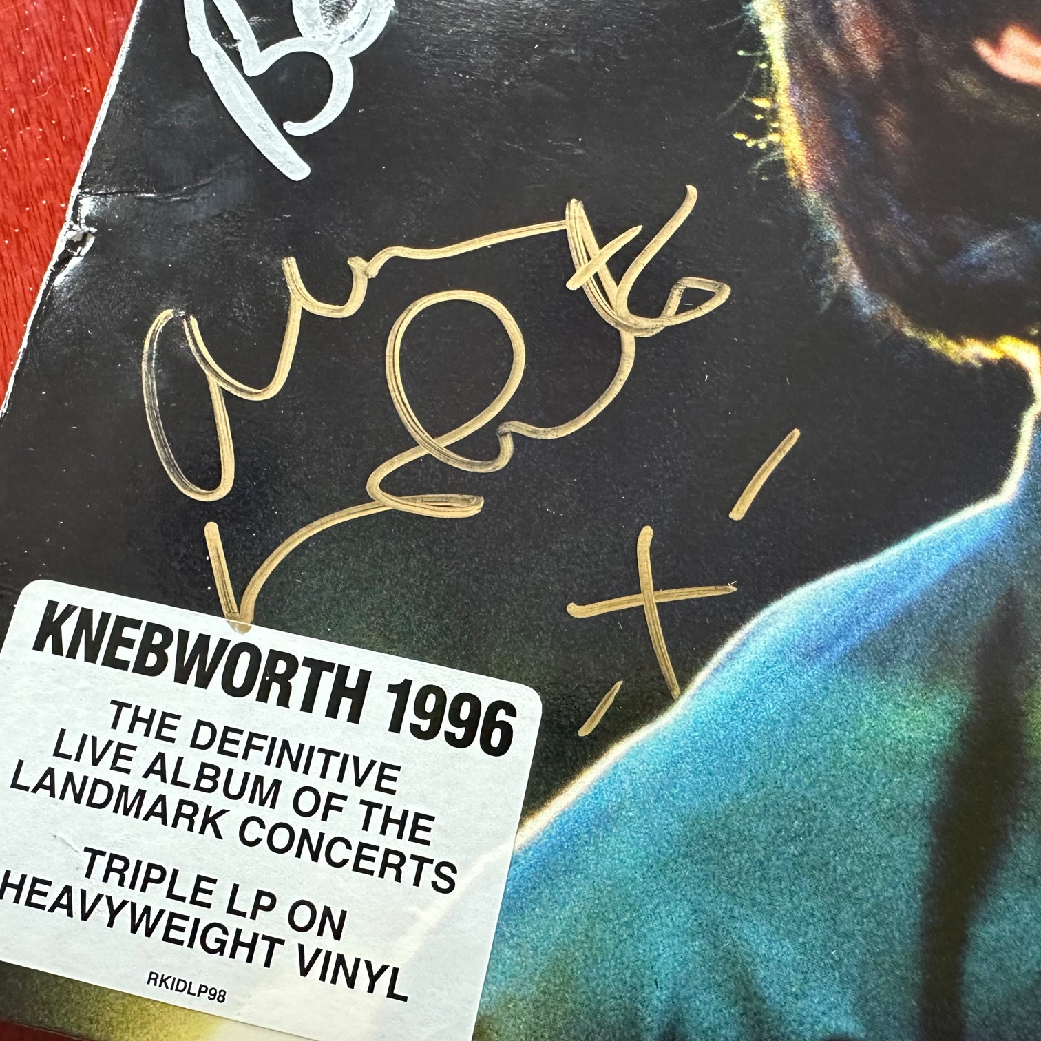 Oasis - Alan White & Bonehead Signed Knebworth 1996 - Triple Vinyl