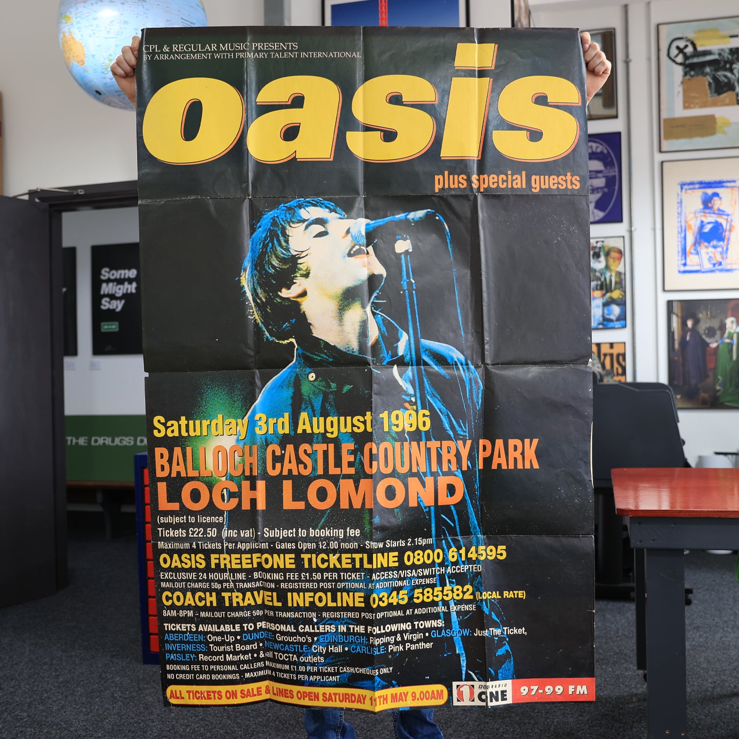 Oasis - Loch Lomond Poster - 1996 Original - New Item