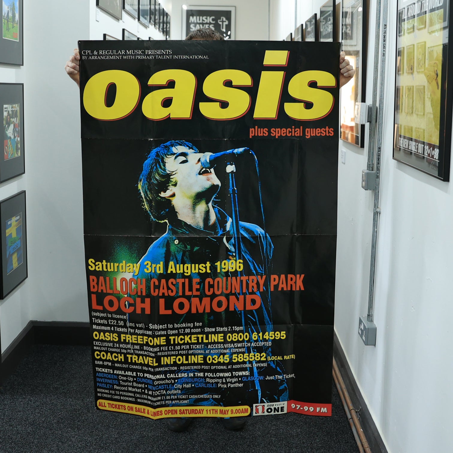 Oasis - Loch Lomond Poster - 1996 Original - New Item