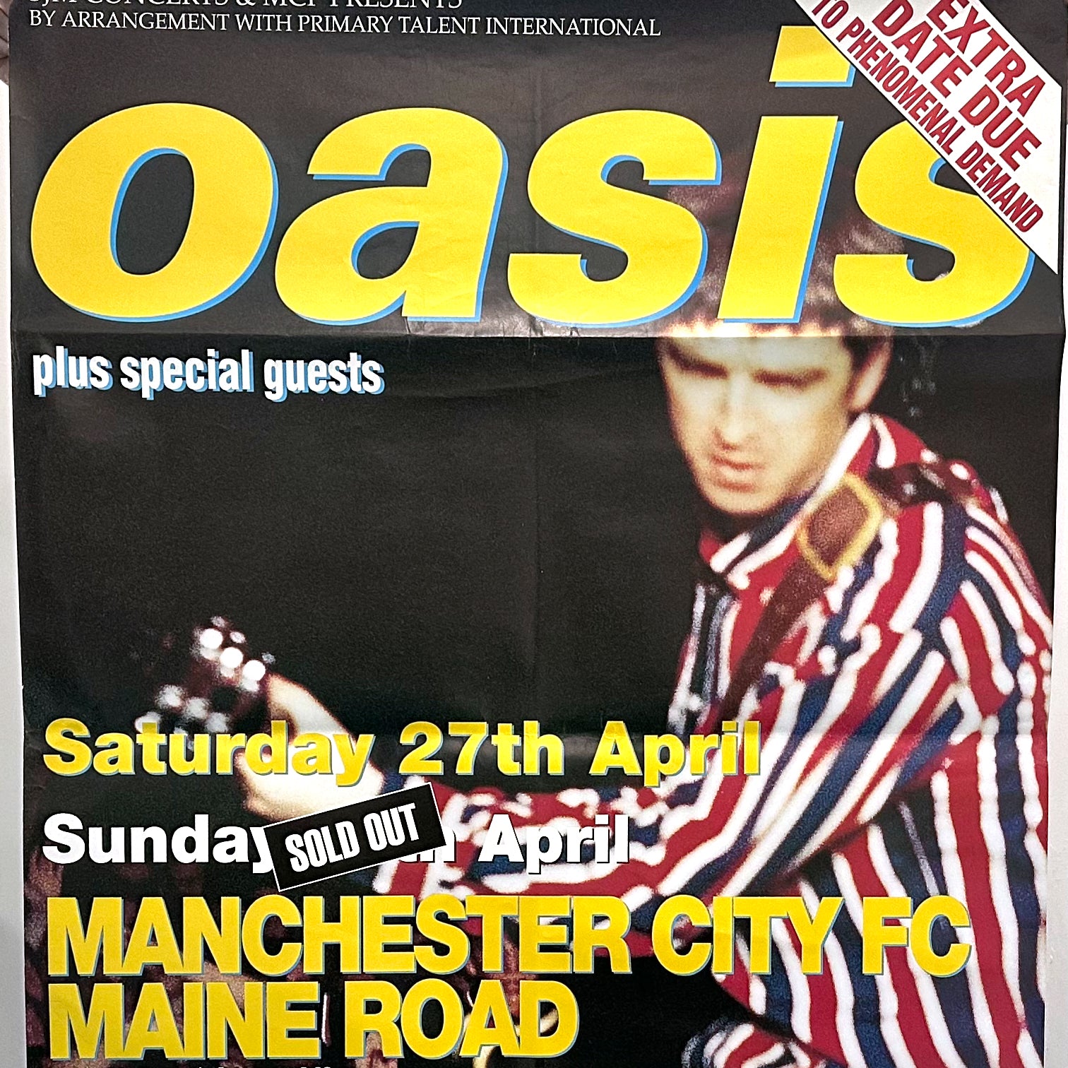 Oasis - Maine Road 1996 Flyposter - New Item