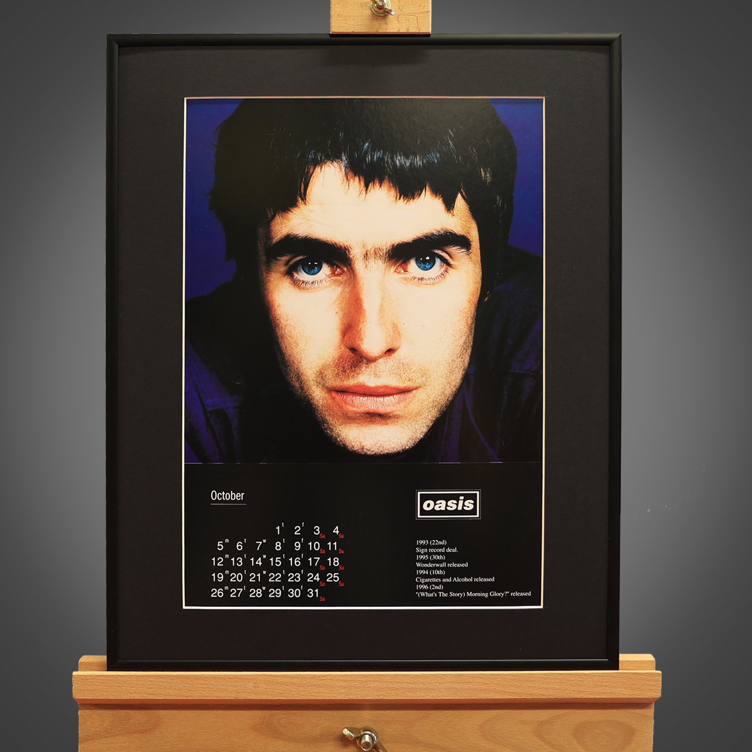 Oasis - October Personalised Calendar.