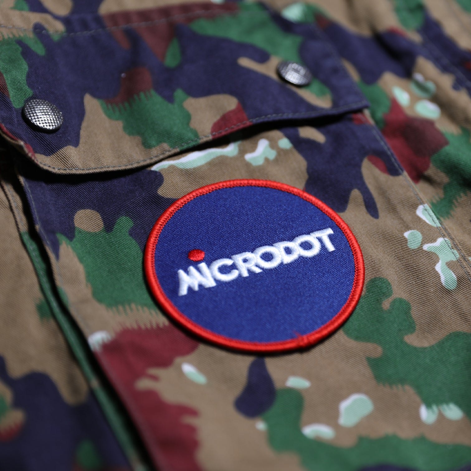 Microdot Logo Woven Patch - With Free Sticker - New Item – Microdot ...