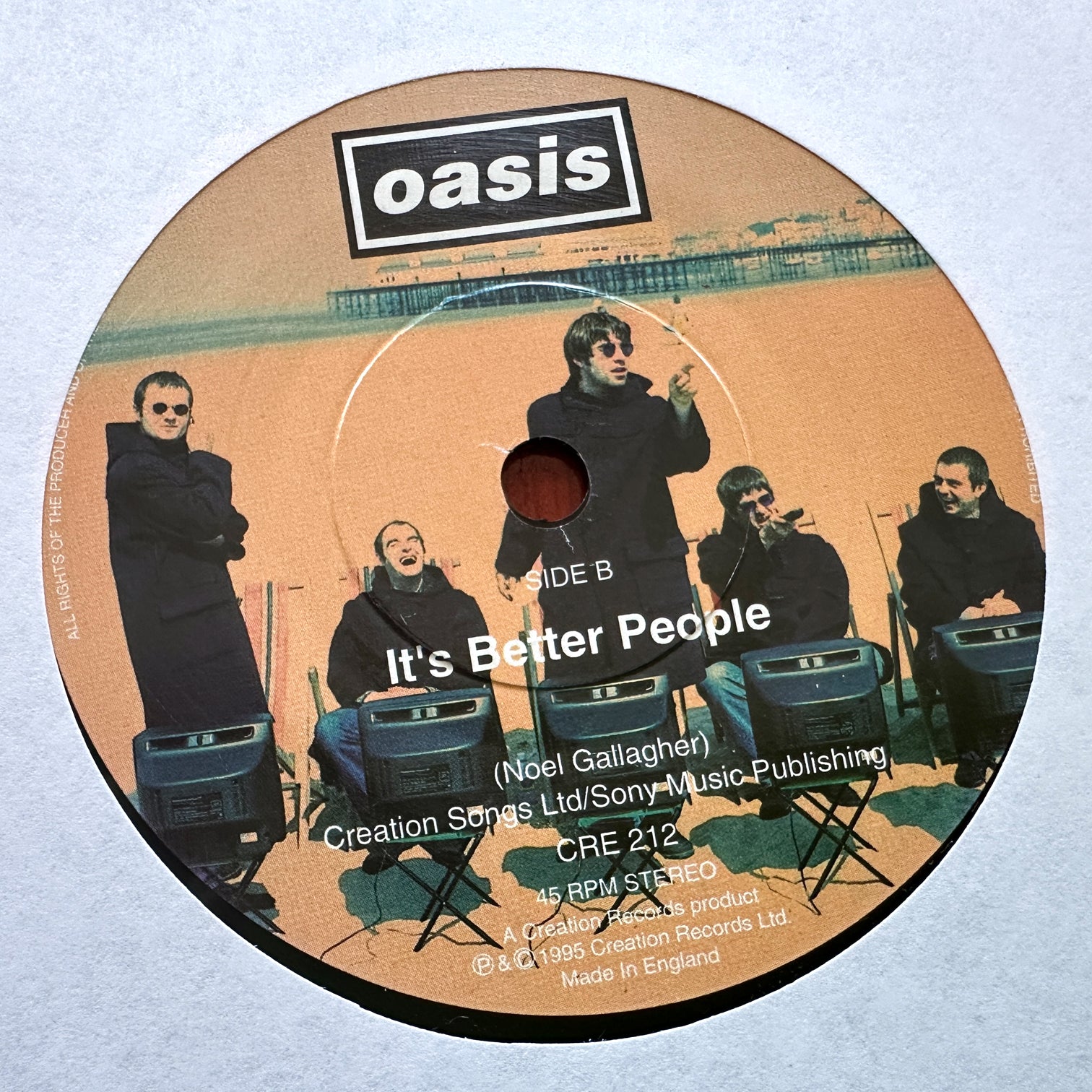 Oasis - UNPLAYED Roll With It - First Pressing - 7 Inch Vinyl
