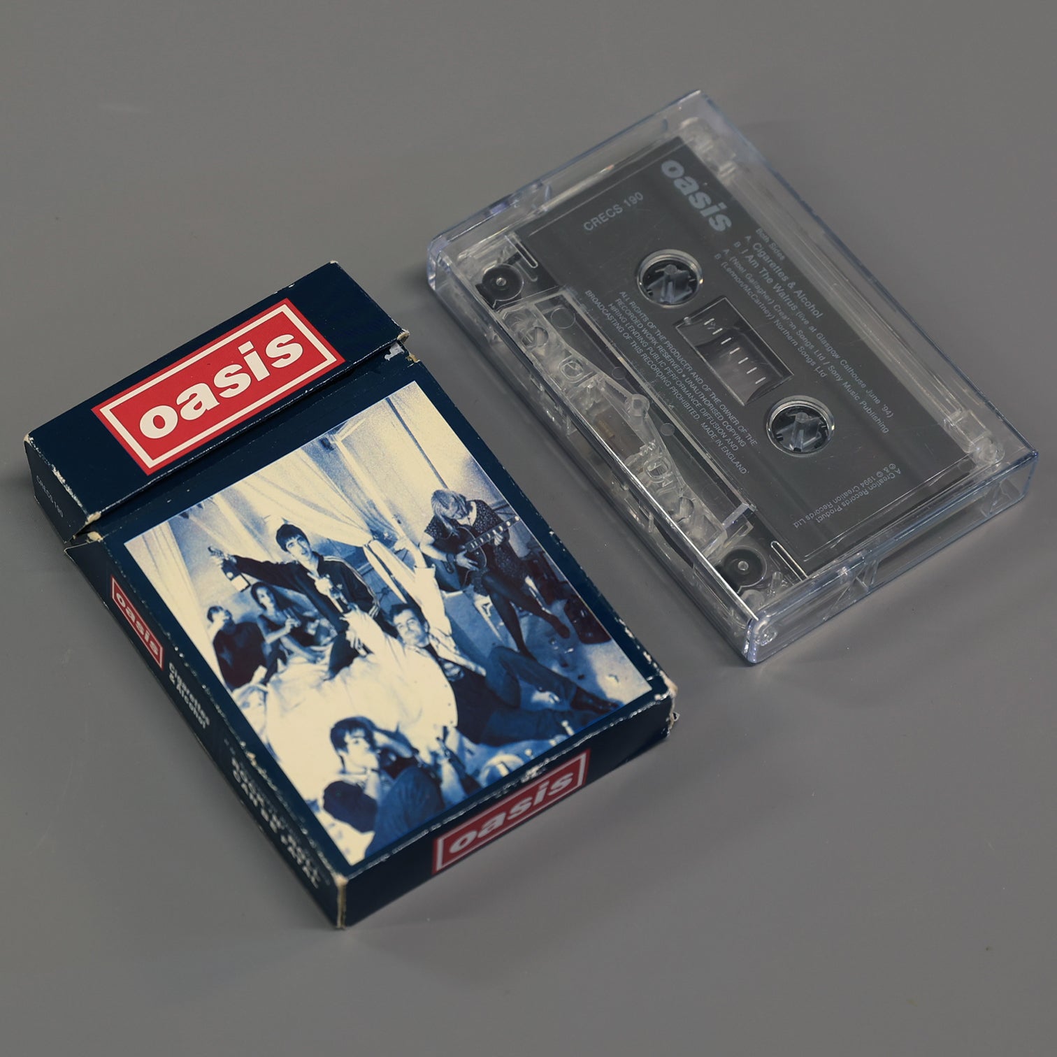 Oasis - Cigarettes & Alcohol Creation Records Cassette - New Item