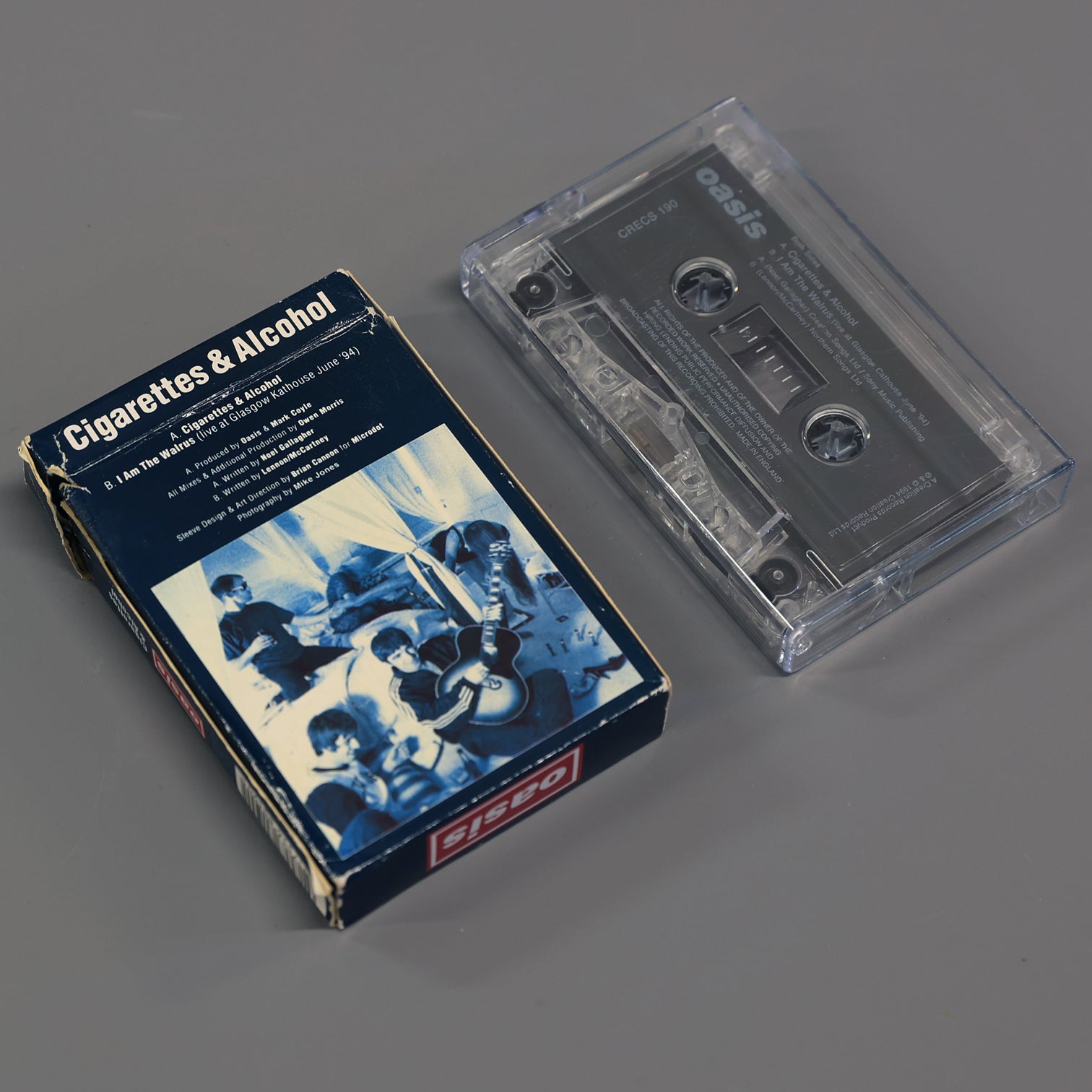 Oasis - Cigarettes & Alcohol Creation Records Cassette - New Item