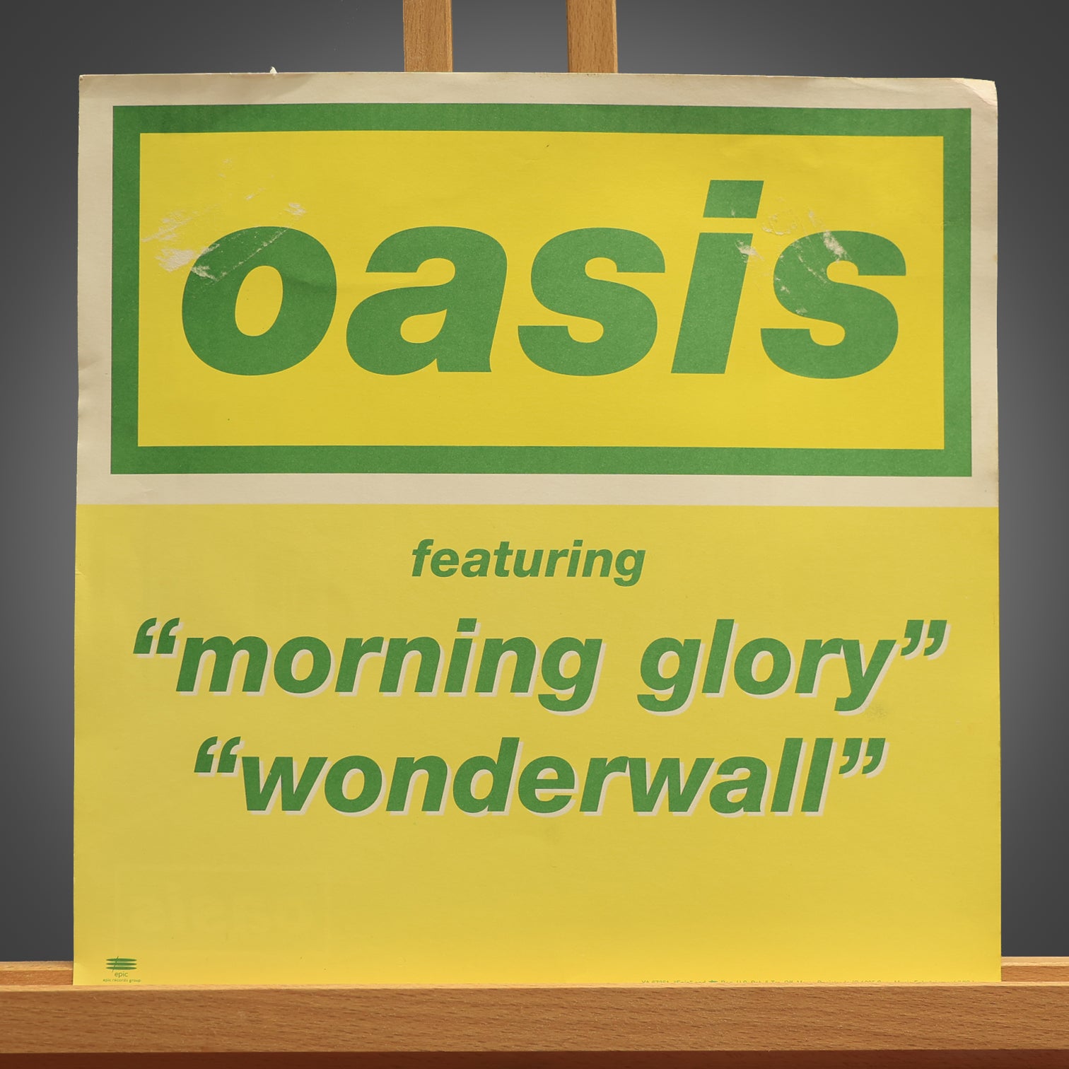 Oasis - USA Promo Card For Morning Glory - New Item