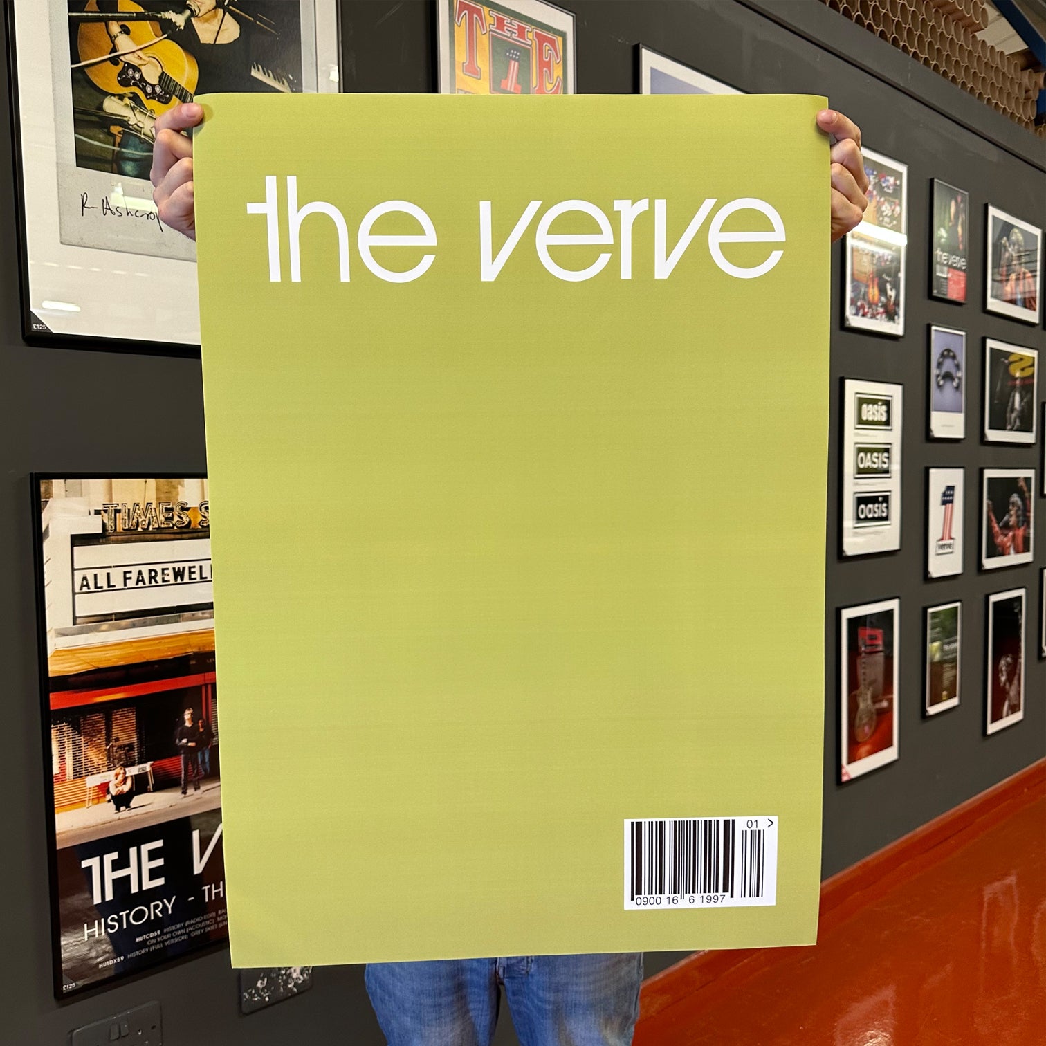 The Verve - Green Barcode Print A1 - Slight Second - New Item
