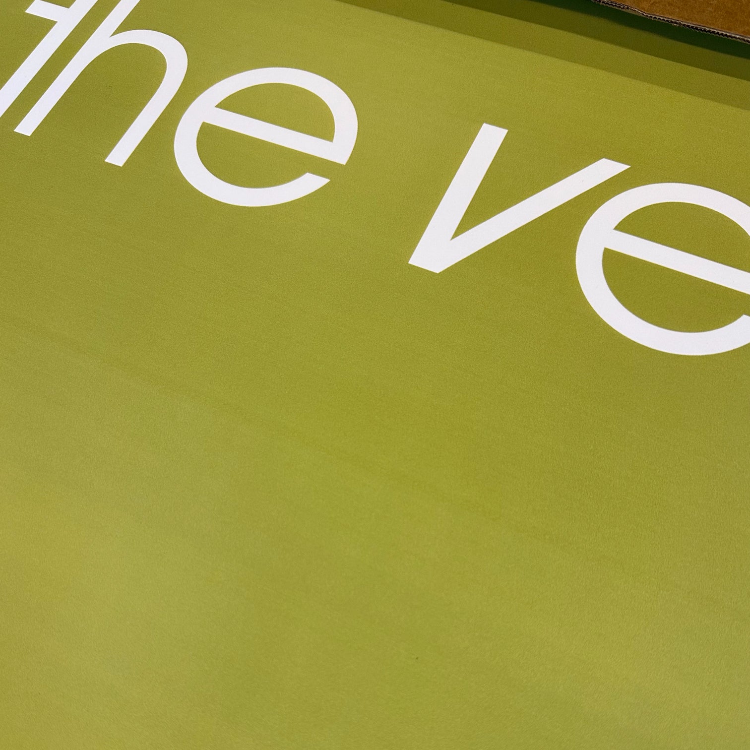 The Verve - Green Barcode Print A1 - Slight Second - New Item