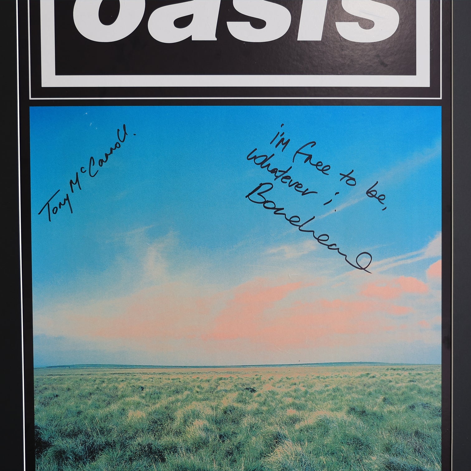 Oasis - Bonehead & Tony McCarroll Signed - 'Whatever' 1994