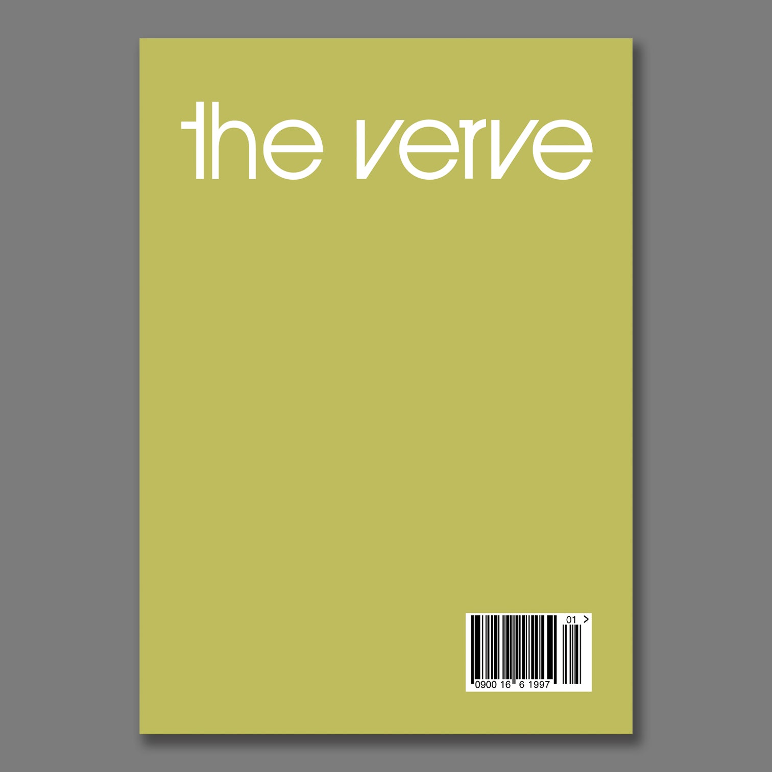 The Verve - Green Barcode Print A1