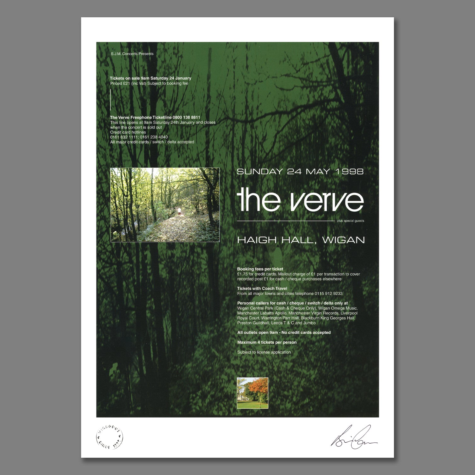 The Verve - Live At Haigh Hall 1998 Print