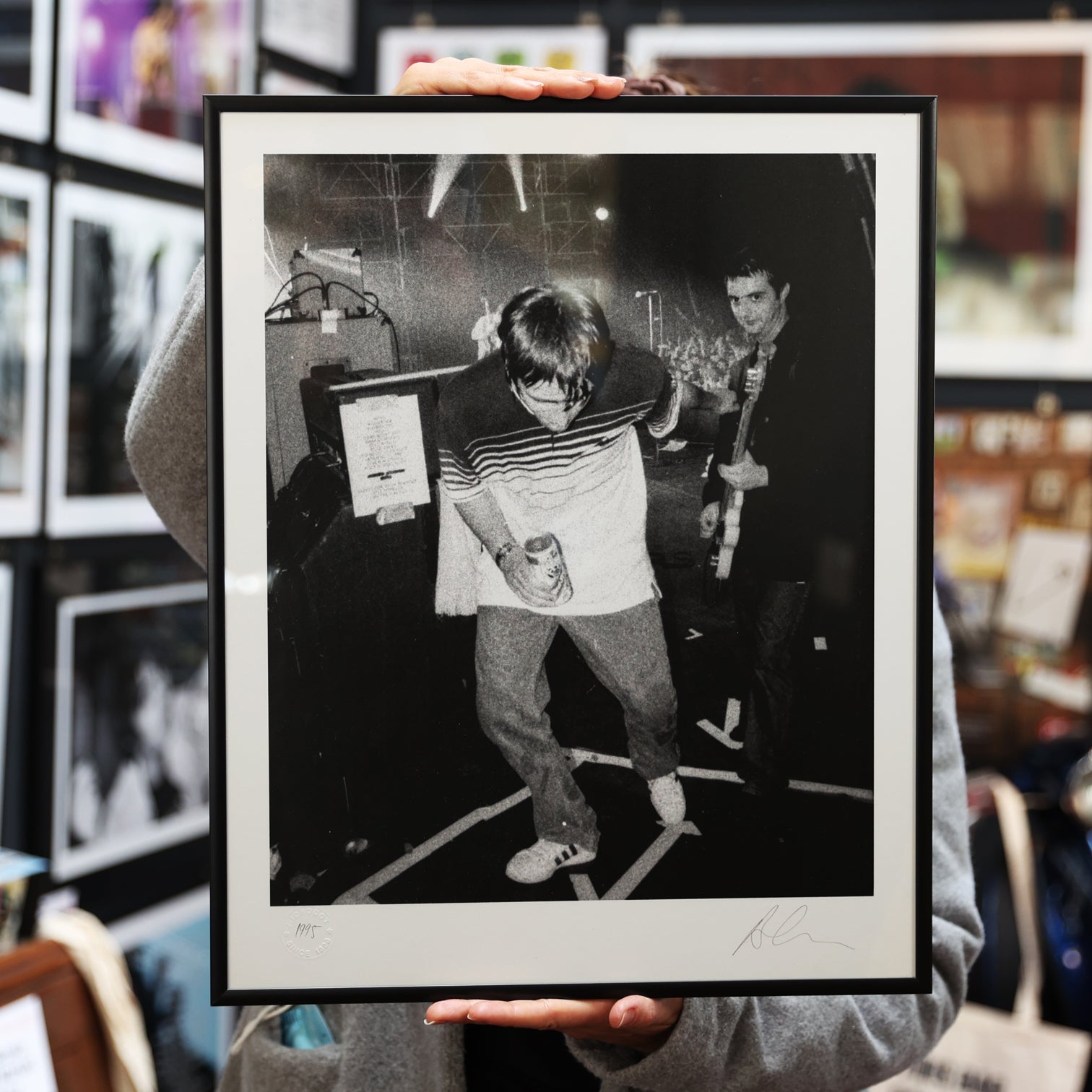 Oasis - Liam at Irvine Beach Framed Print