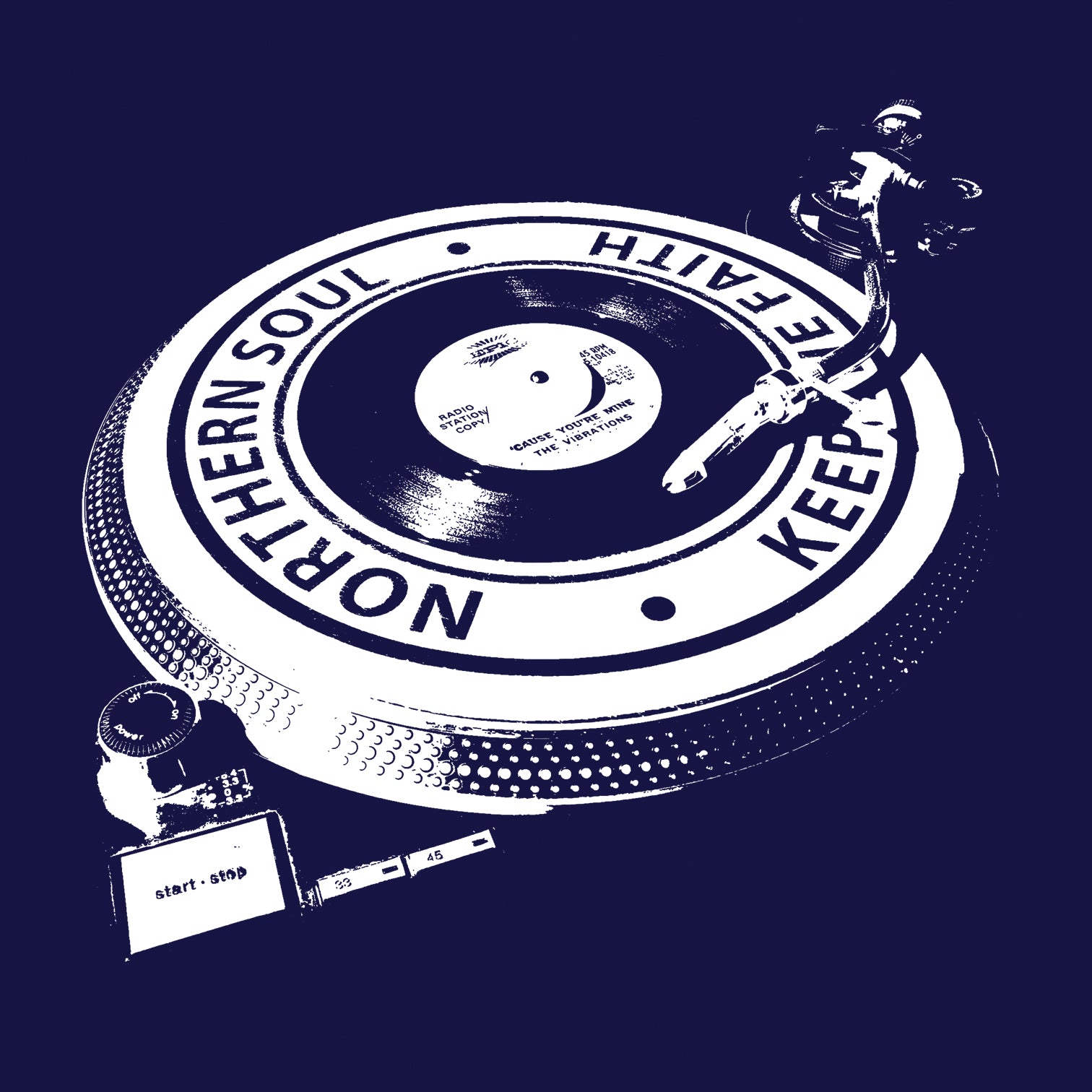 Northern Soul - Keep The Faith Turntable T Shirt