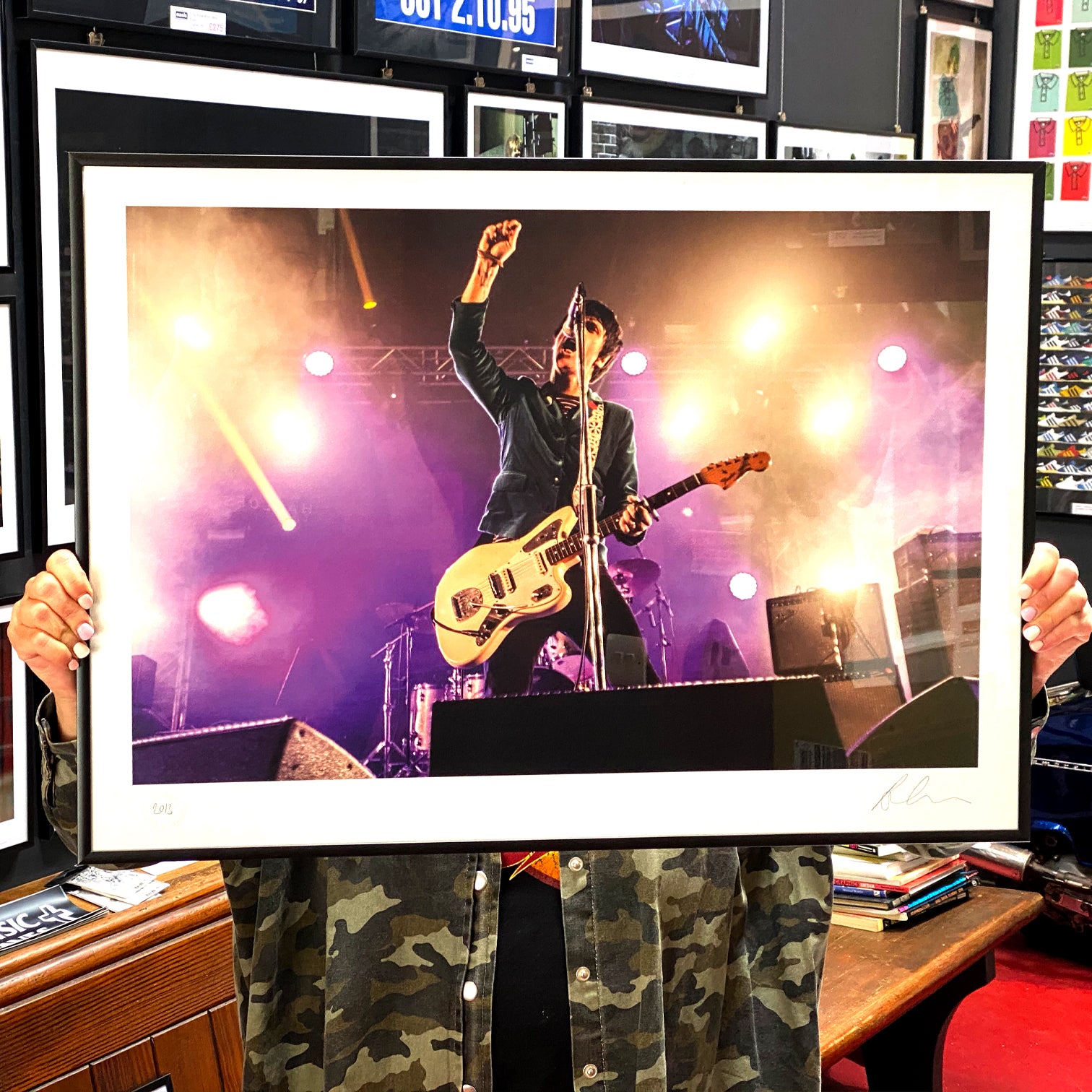 Johnny Marr At Festival No. 6. 'Fist' Print