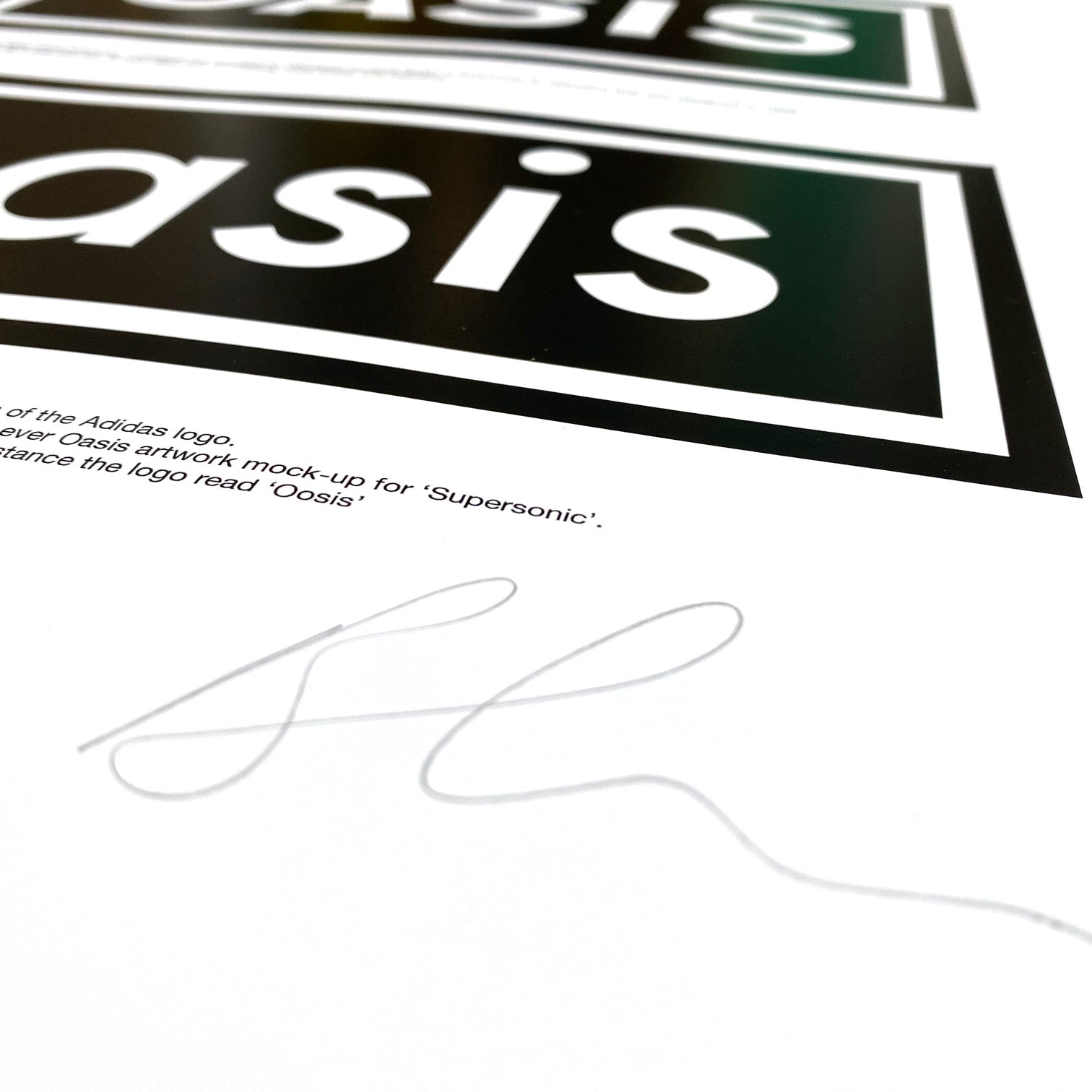 Oasis Logo History Print
