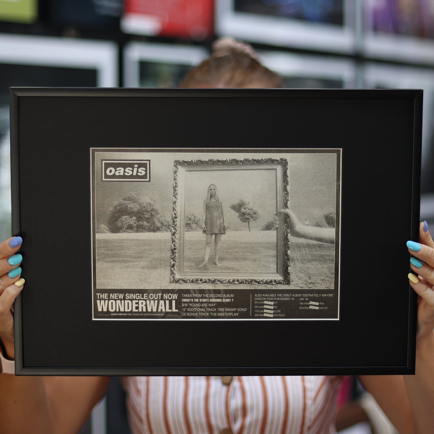 Oasis - Wonderwall - Original 1995 press ad.