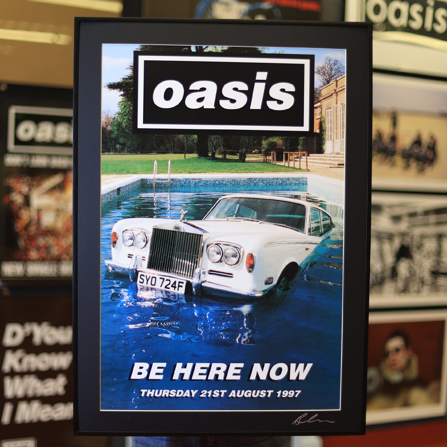 Oasis 'Be Here Now' 1997 Original Street Flyposter - New Item