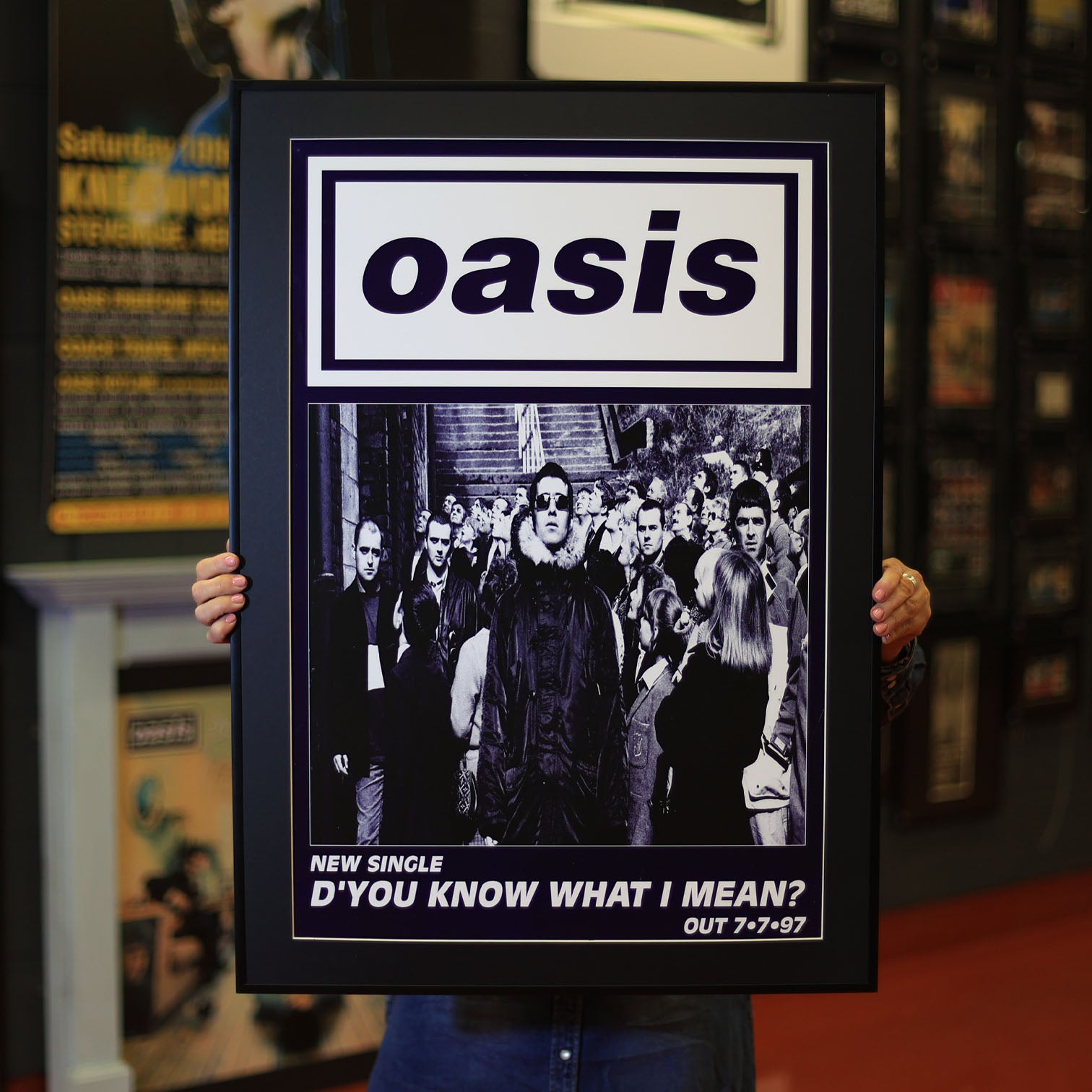 Oasis 'D'You Know What I Mean' 1997 Original Street Flyposter - New Item