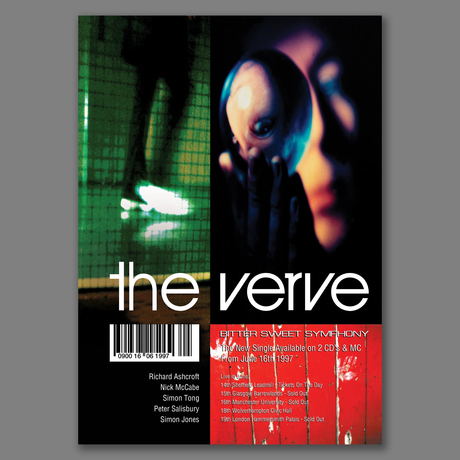 The Verve - Bitter Sweet Symphony - Promo Print