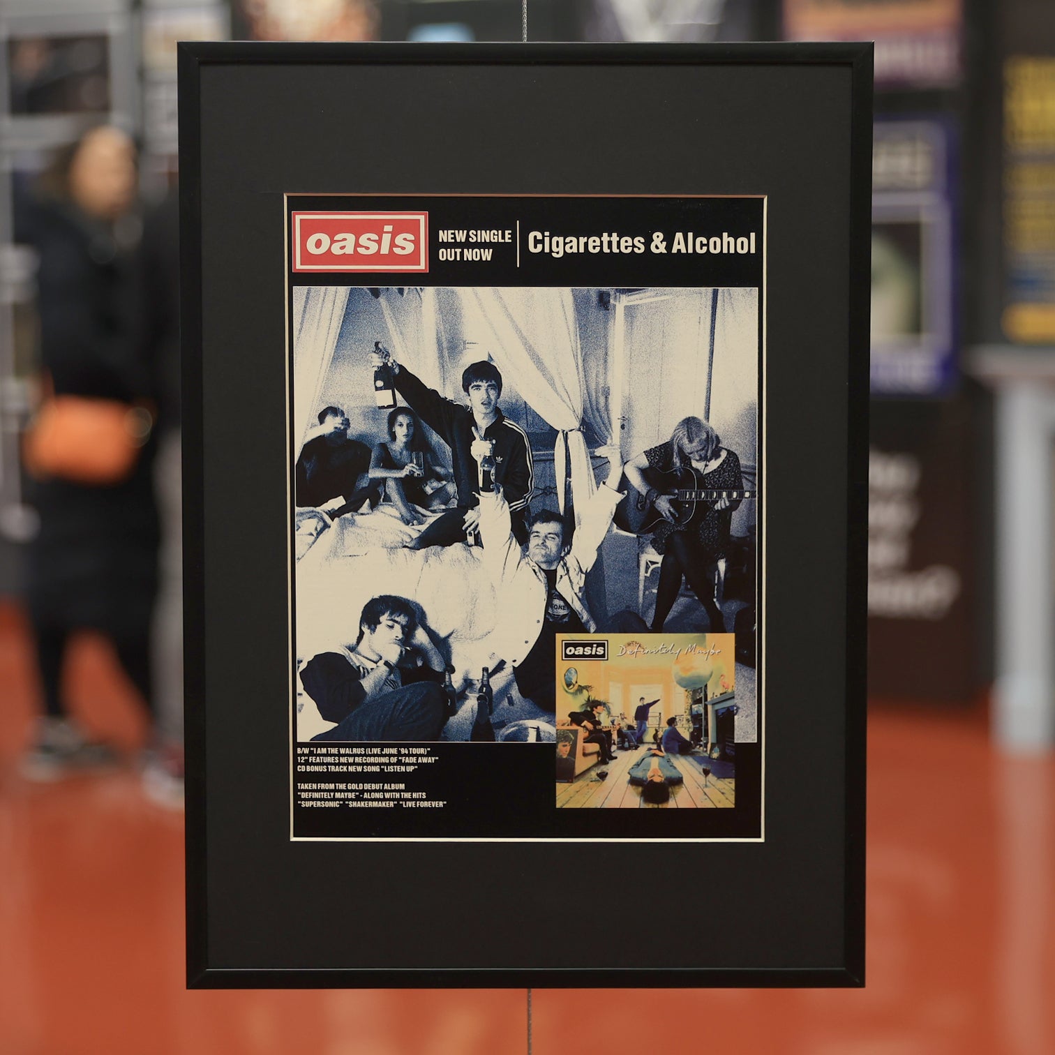 Oasis Original 1994 Cigarettes & Alcohol Press Ad - New item