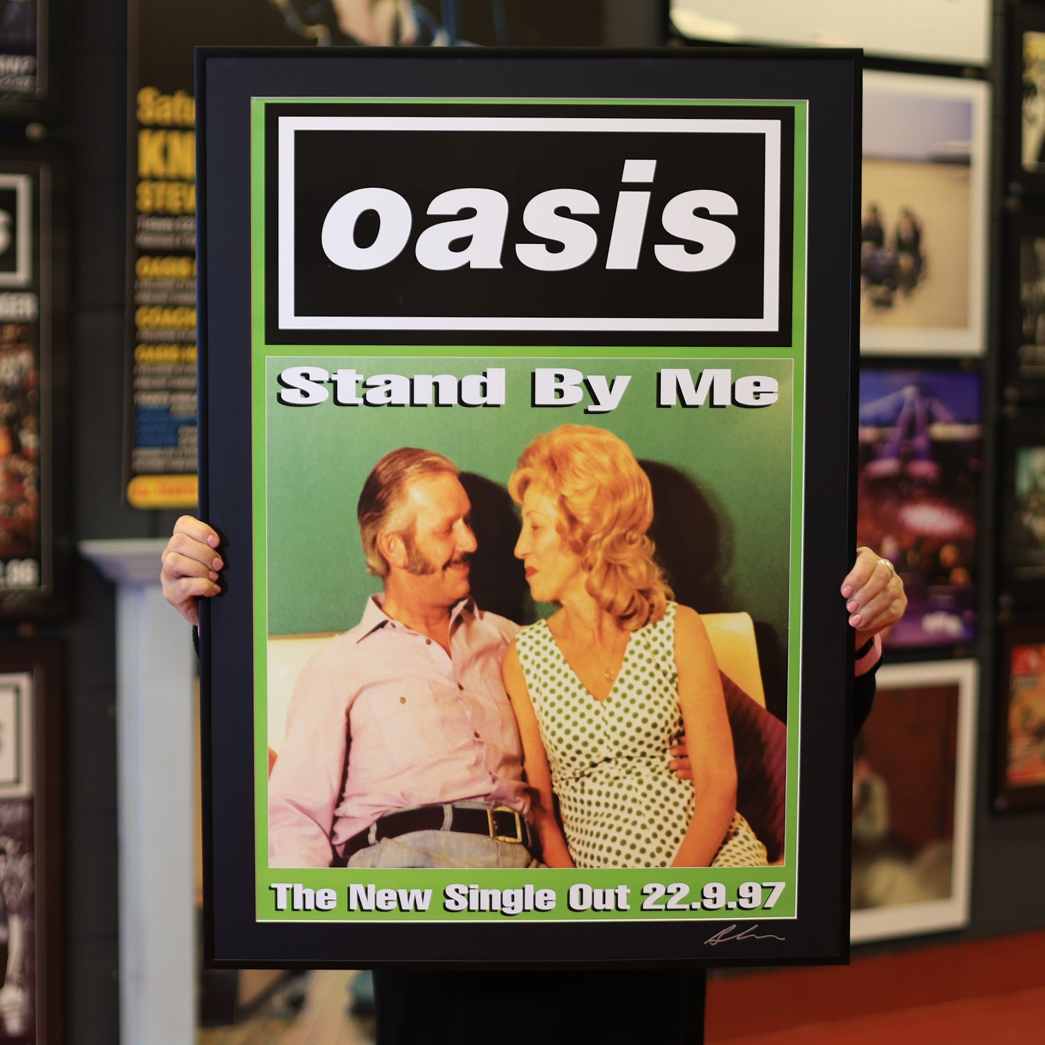 Oasis 'Stand By Me' 1997 Original Street Couple Flyposter