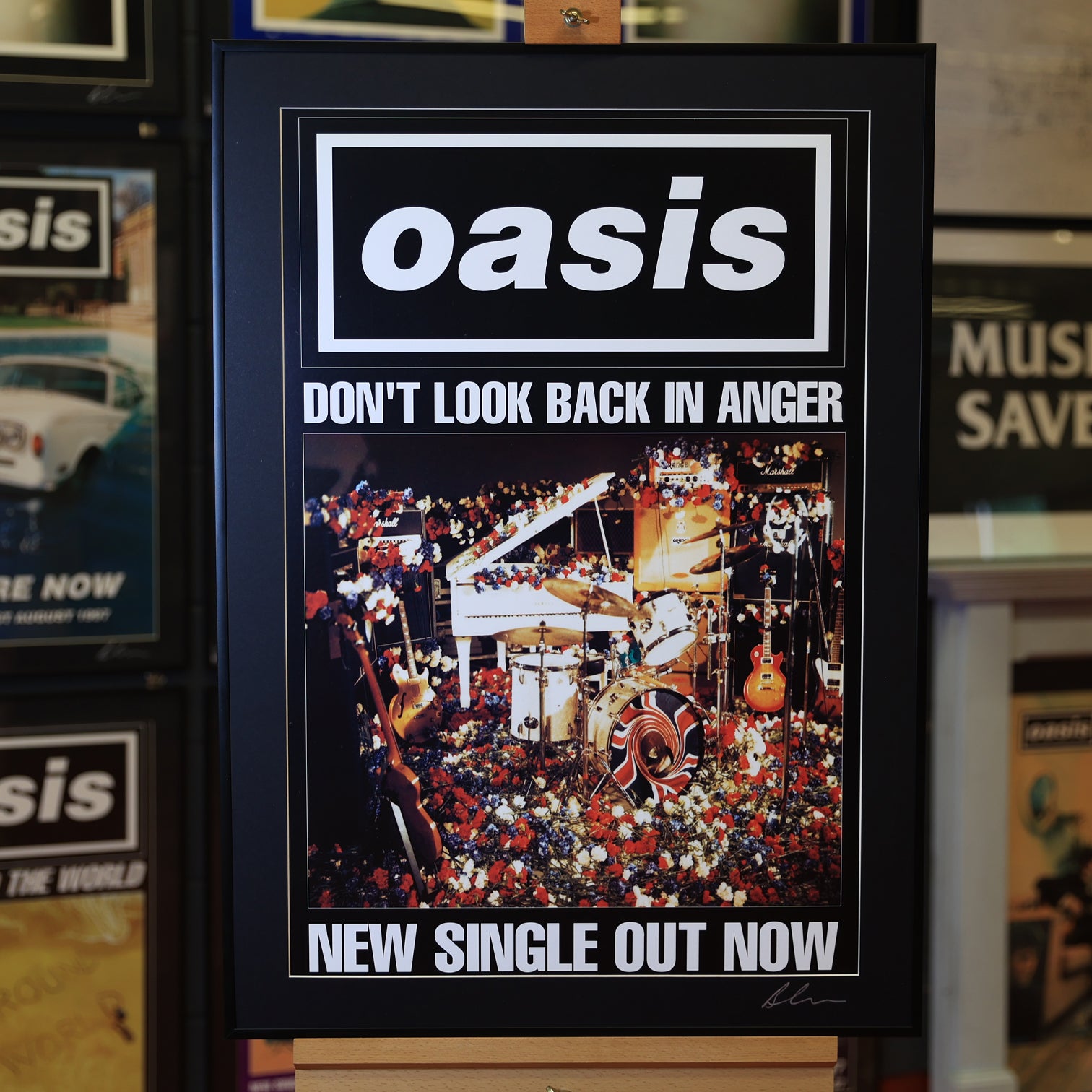 Oasis 'Don't Look Back In Anger' 1996 Original Street Flyposter - New Item