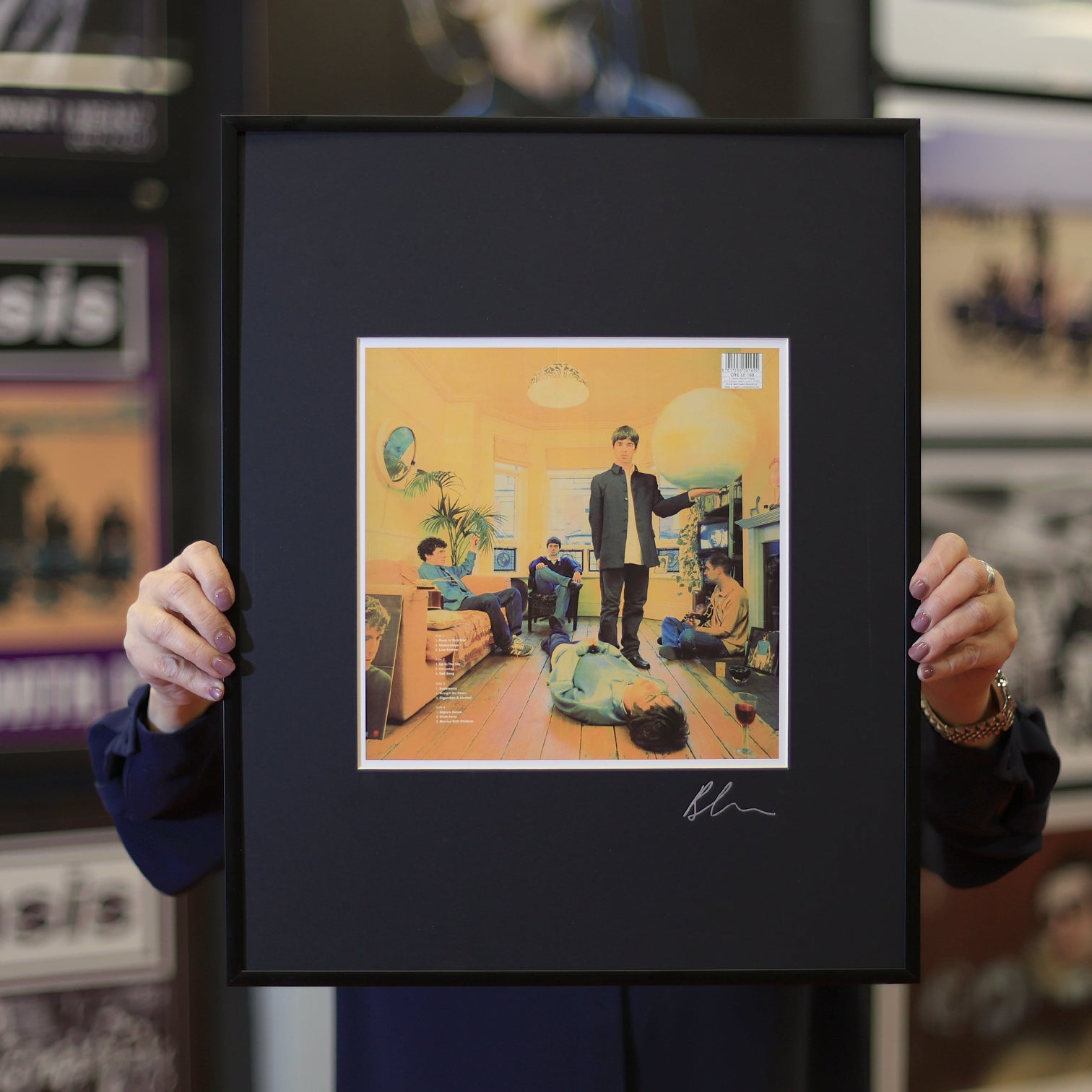 Oasis - Definitely Maybe Back Sleeve - Framed Printers Proof - New Item