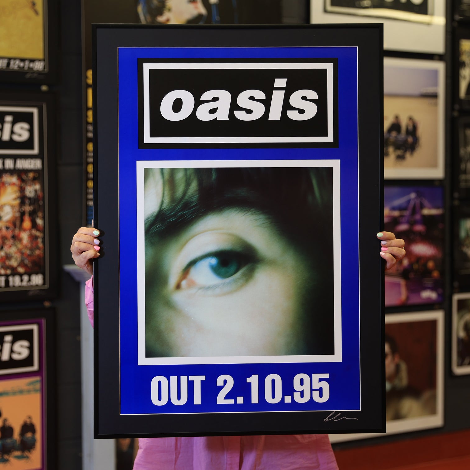 Oasis 'Morning Glory - Liam Eye' 1995 Original Street Flyposter