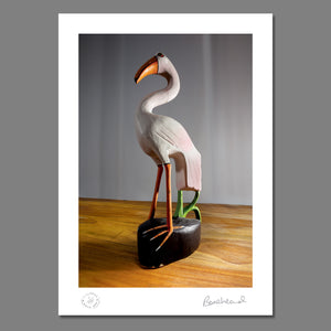 Bonehead Signed Flamingo Limited Edition Print