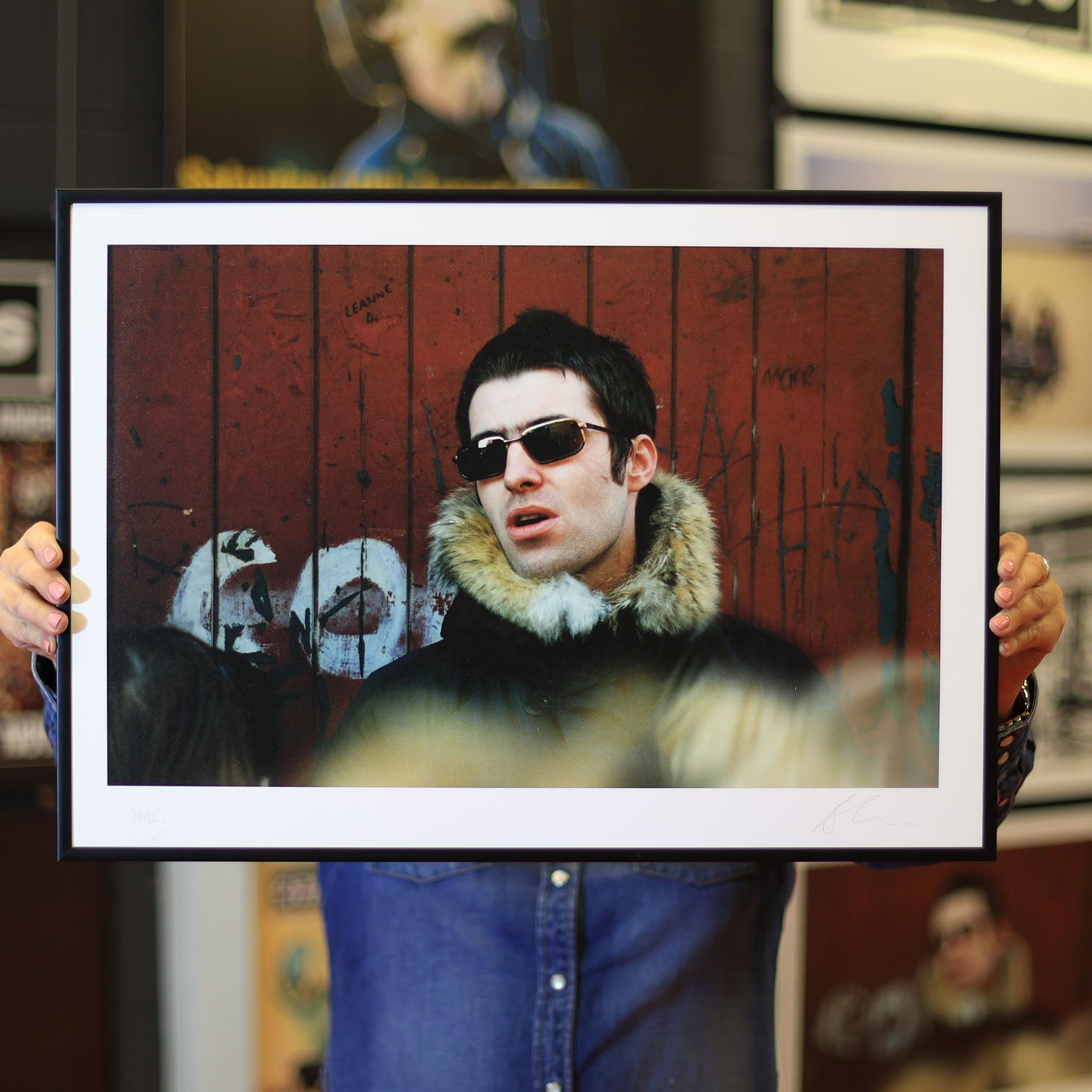 Oasis - Liam in Wigan 1997 Print